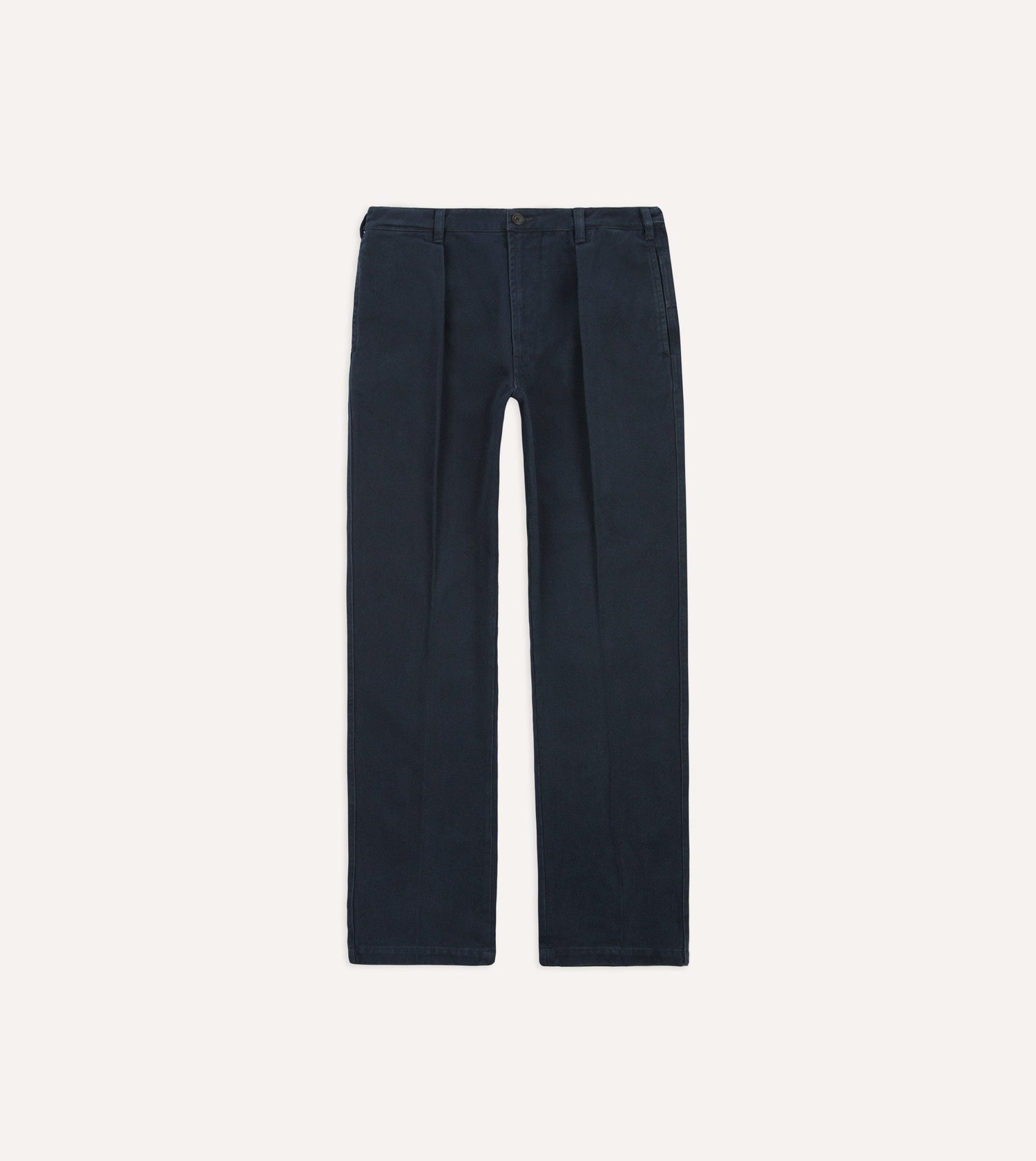 Navy Heavy Cotton Twill Games Trousers