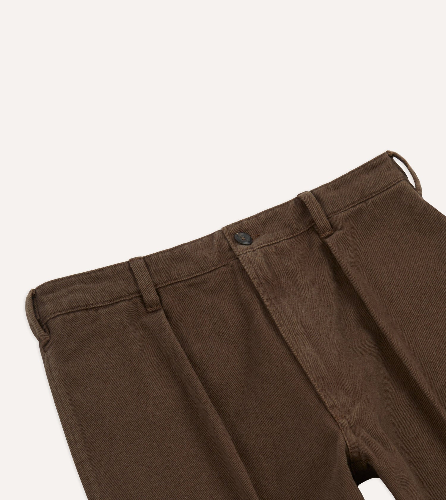 Brown Heavy Cotton Twill Games Trousers