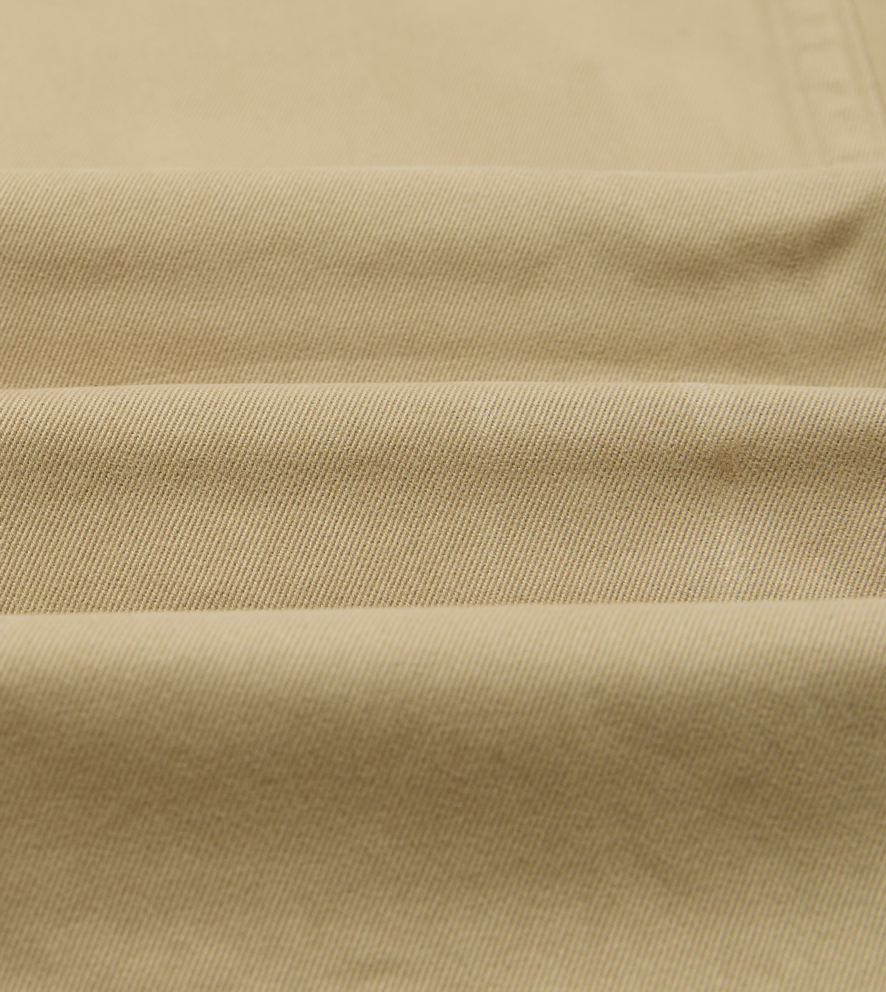 Sand Heavy Cotton Flat Front Chino