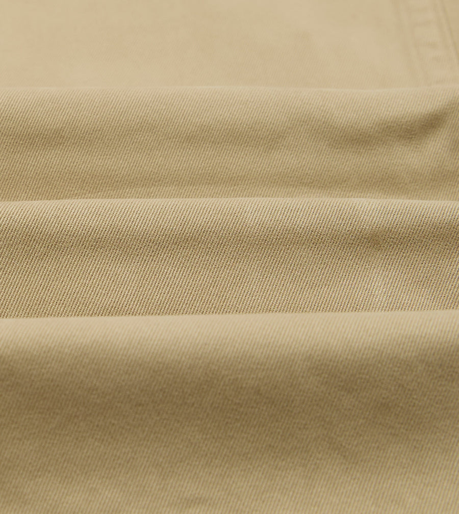 Sand Heavy Cotton Flat Front Chino
