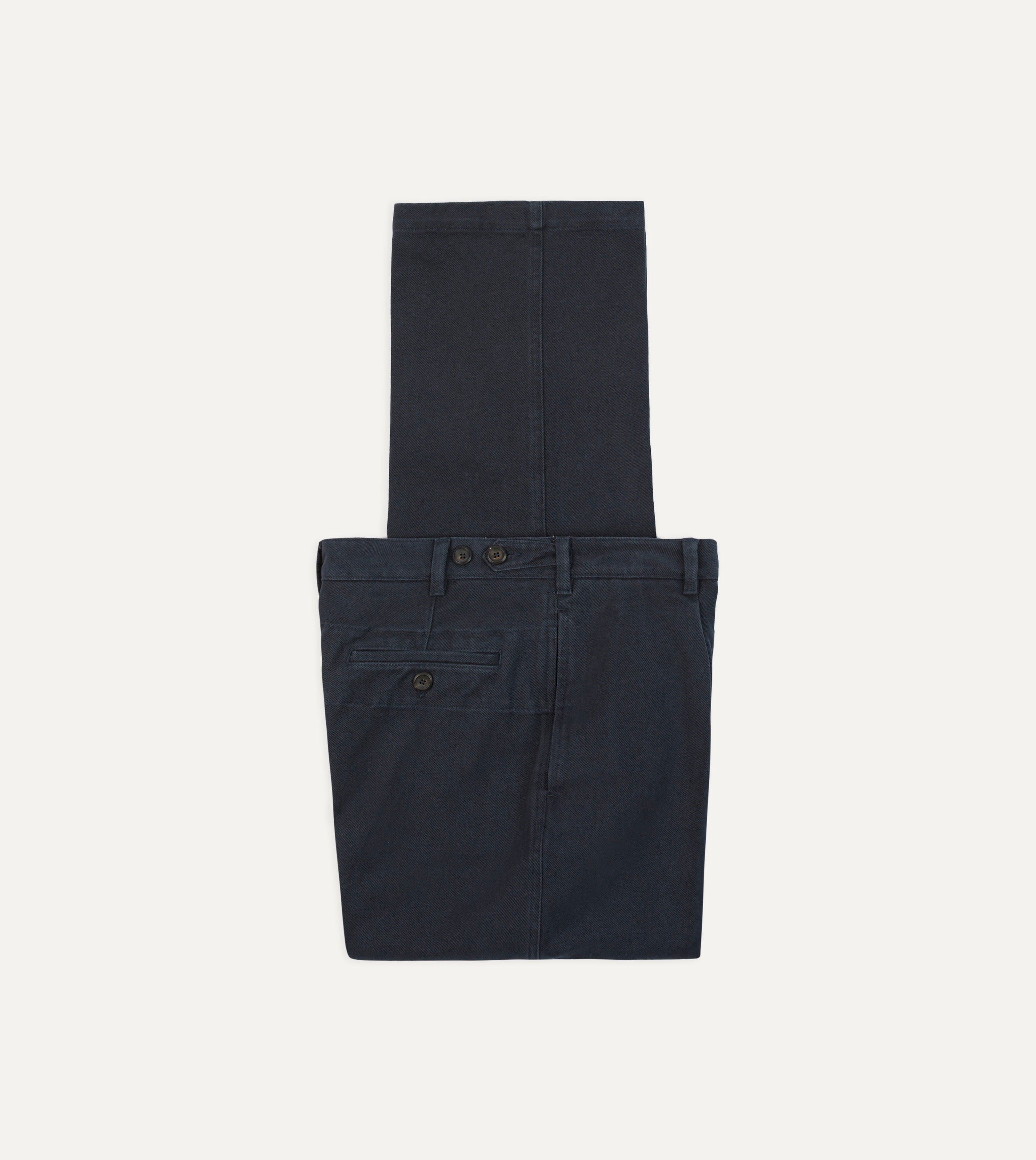 Dark Navy Heavy Cotton Twill Games Trousers