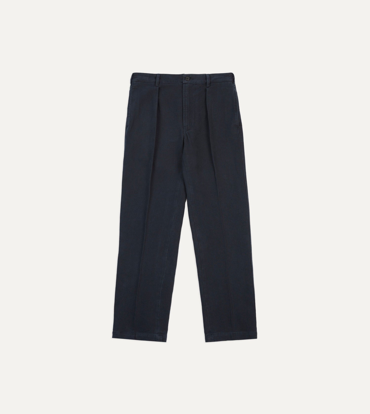 Dark Navy Heavy Cotton Twill Games Trousers