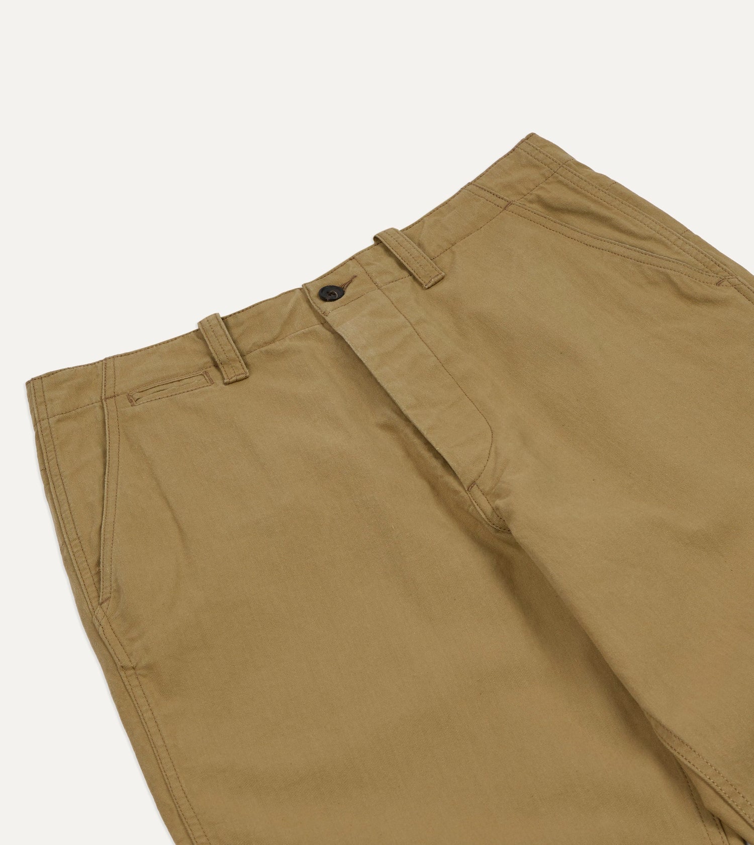 Beige Cotton Officer’s Chino