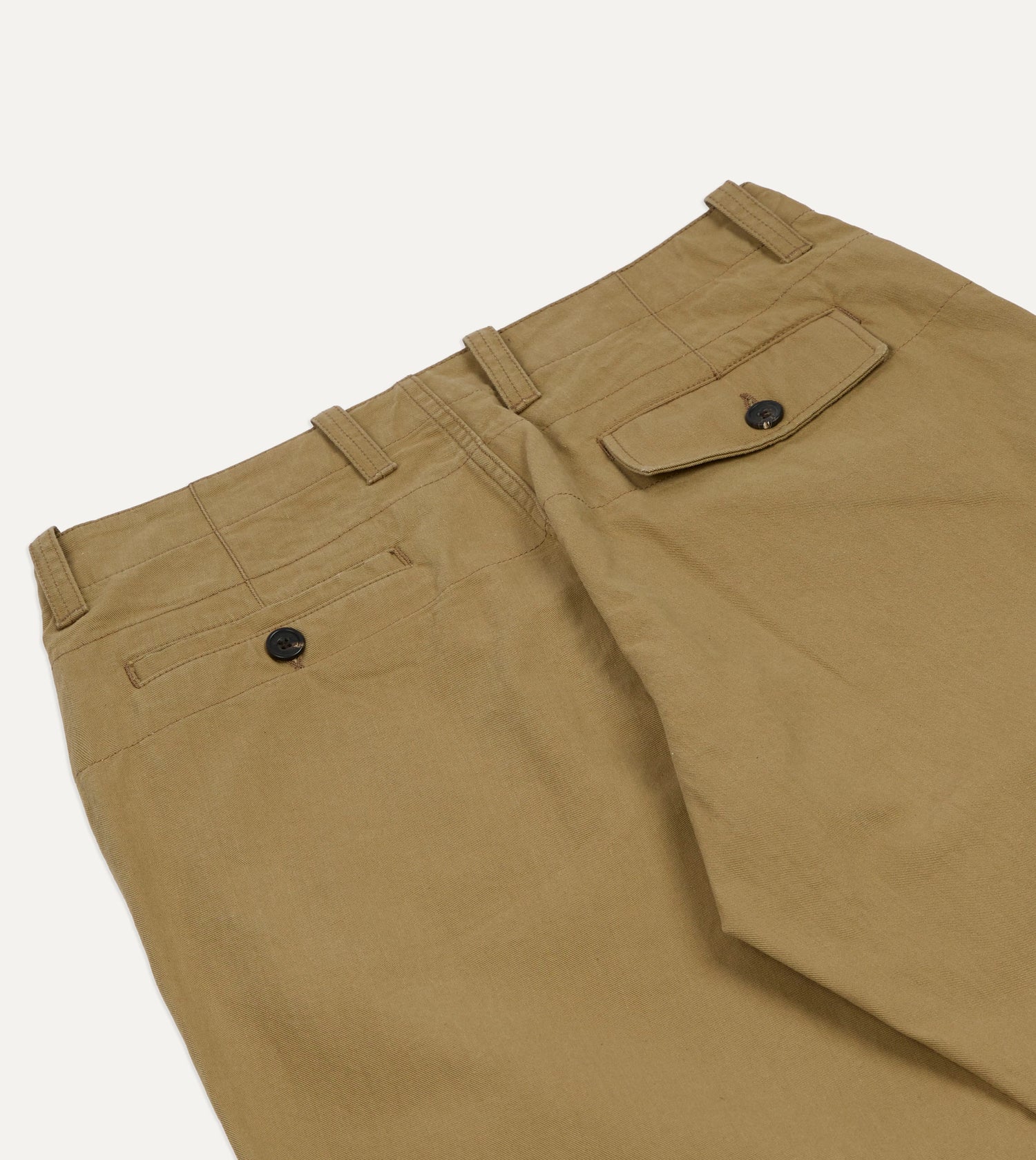 Beige Cotton Officer’s Chino