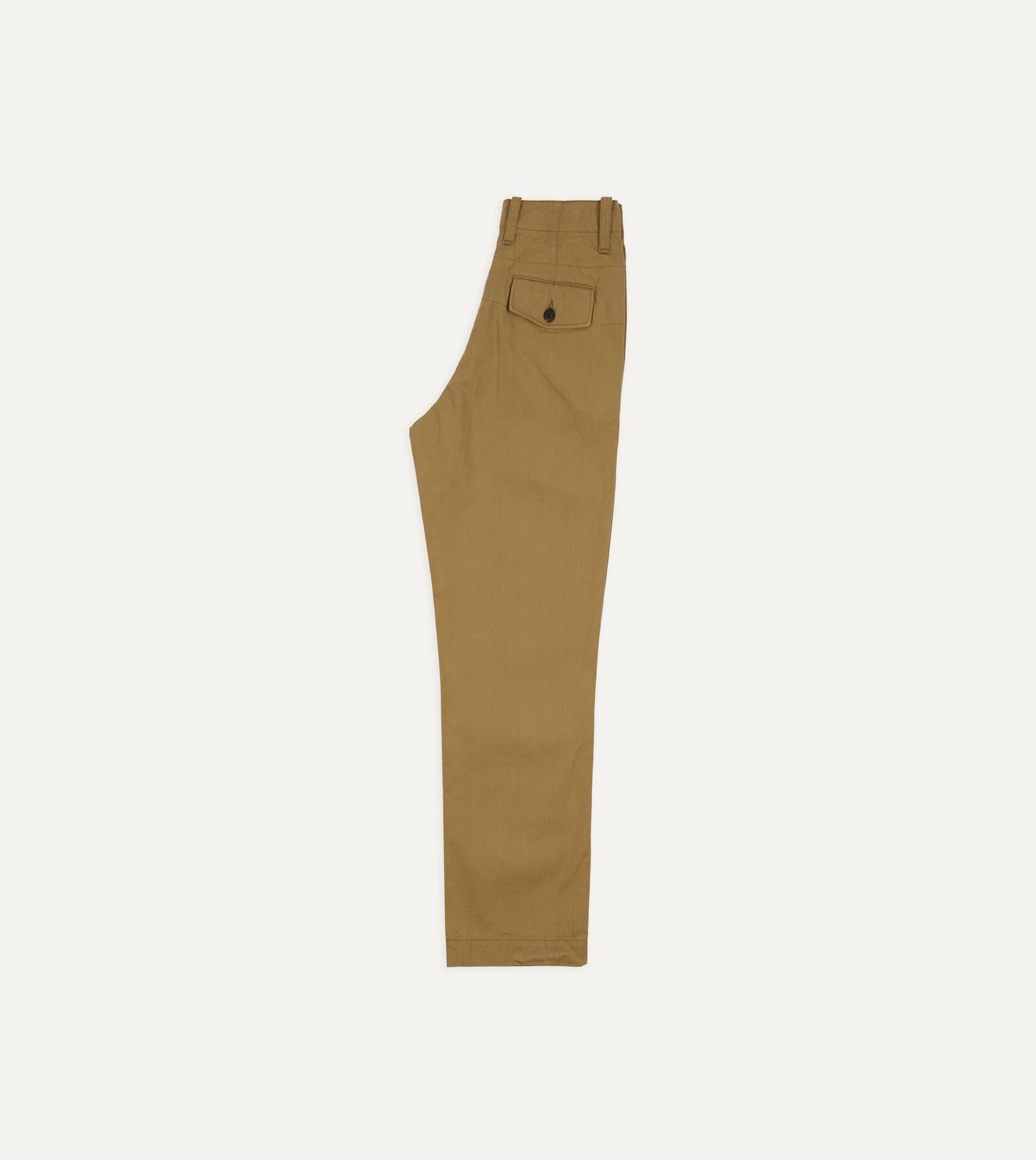 Beige Cotton Officer’s Chino