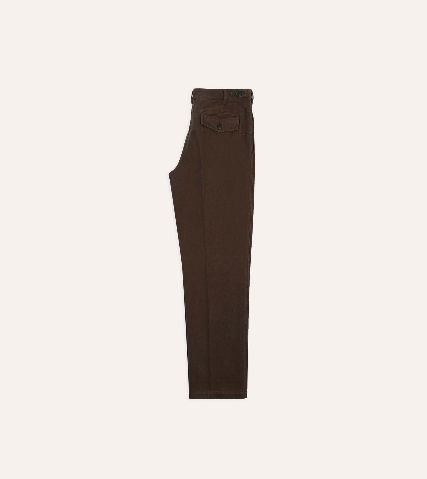 Cocoa Heavy Cotton Twill Games Trousers
