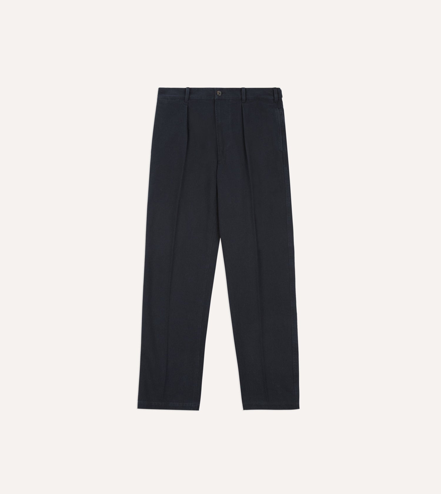 Navy Cotton Twill Field Games Trouser