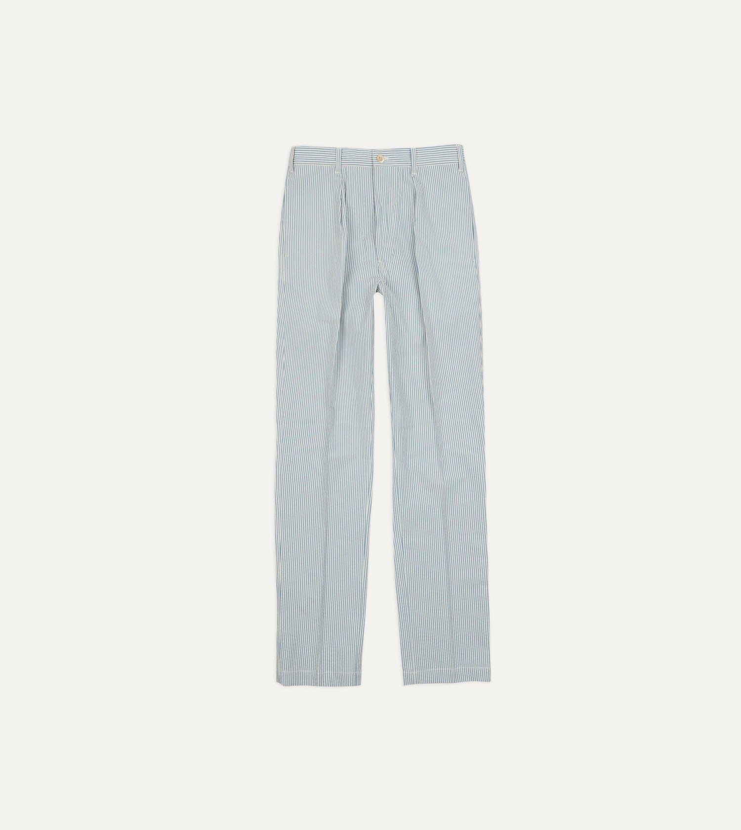 Blue and White Seersucker Games Trousers