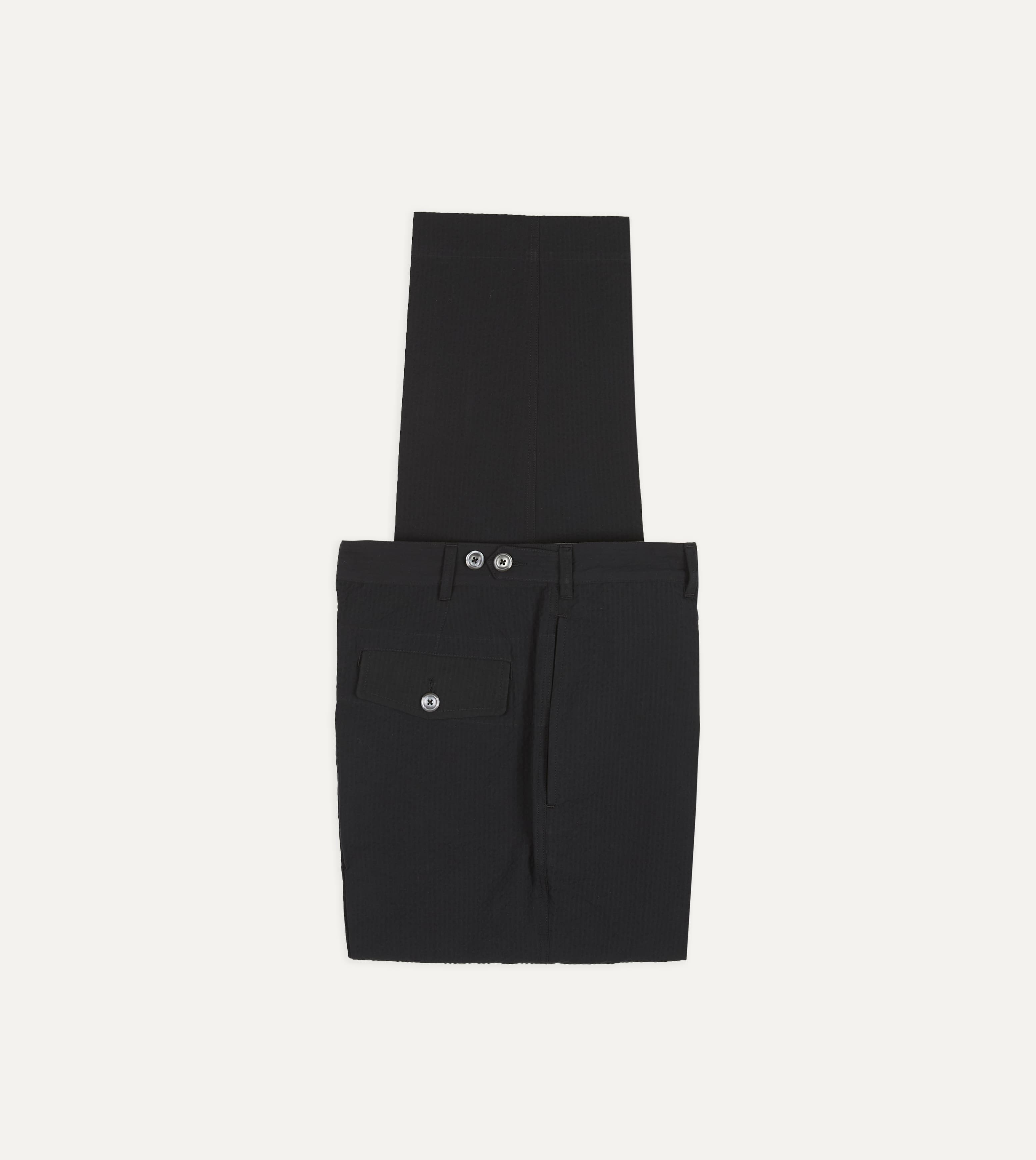 Drake's / GAMES TROUSERS / イタリア製 / サイズ28 Black Seersucker Games Trousers – Drakes