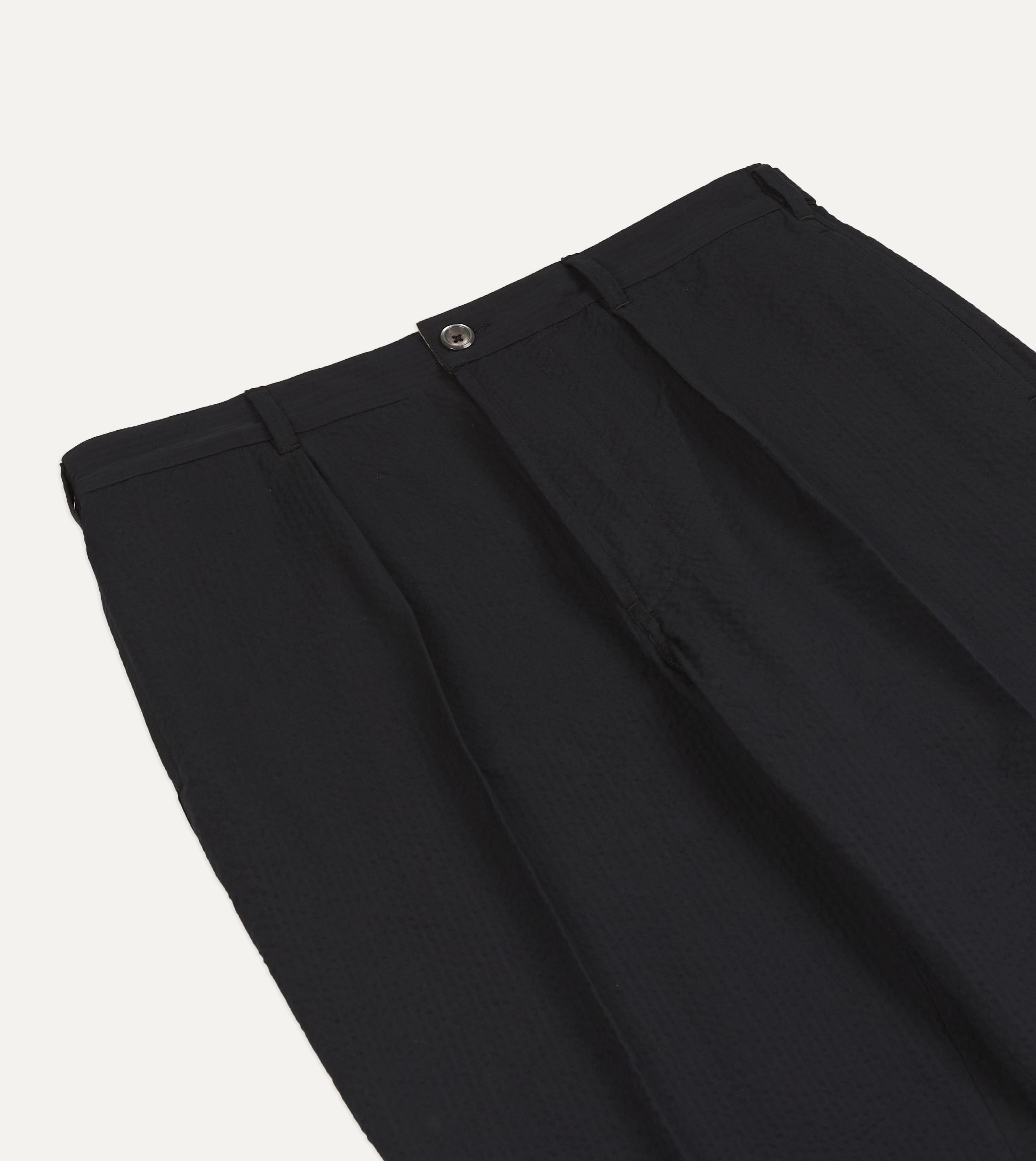 Black Seersucker Games Trousers – Drakes