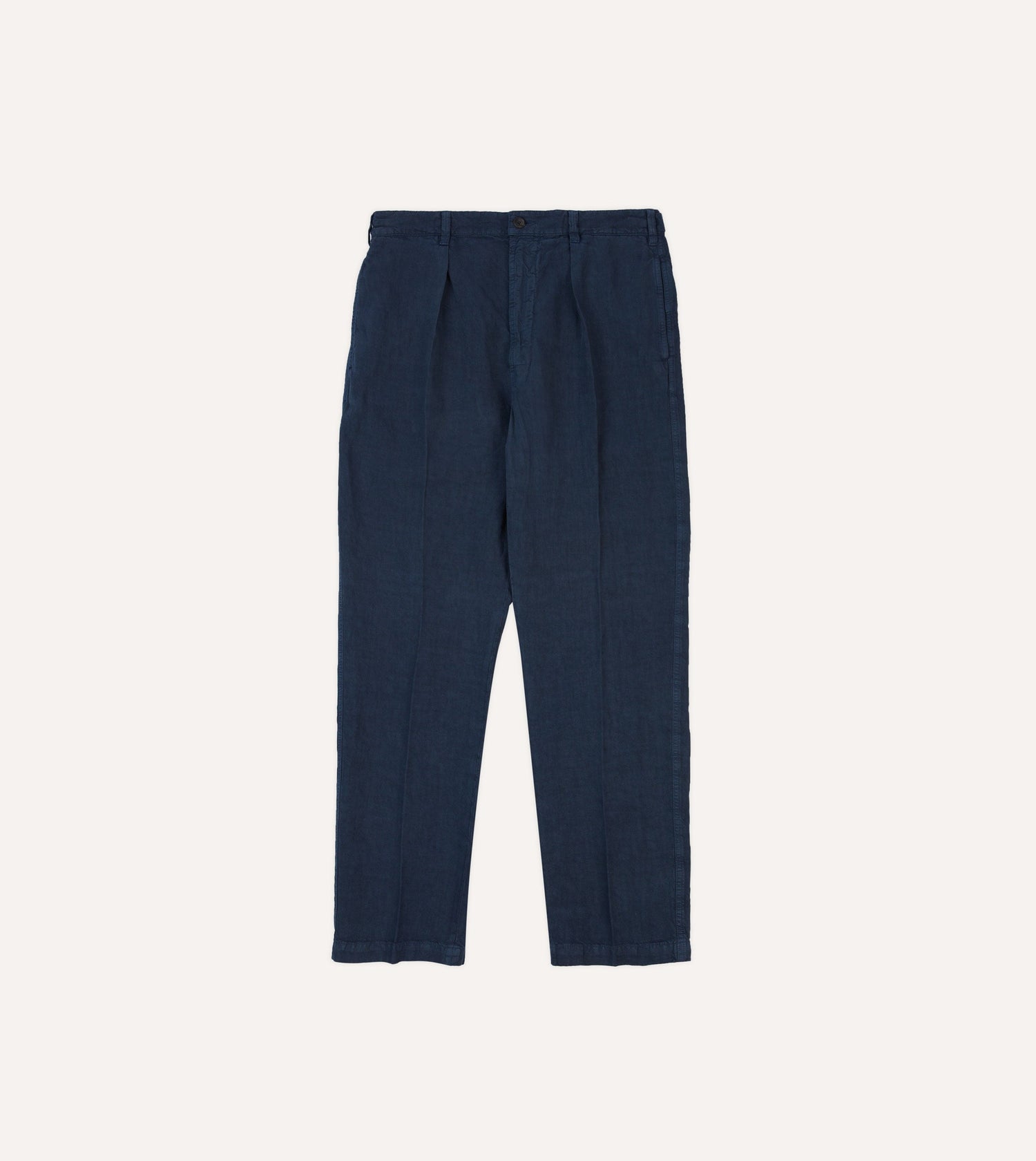 Navy Linen Games Trousers