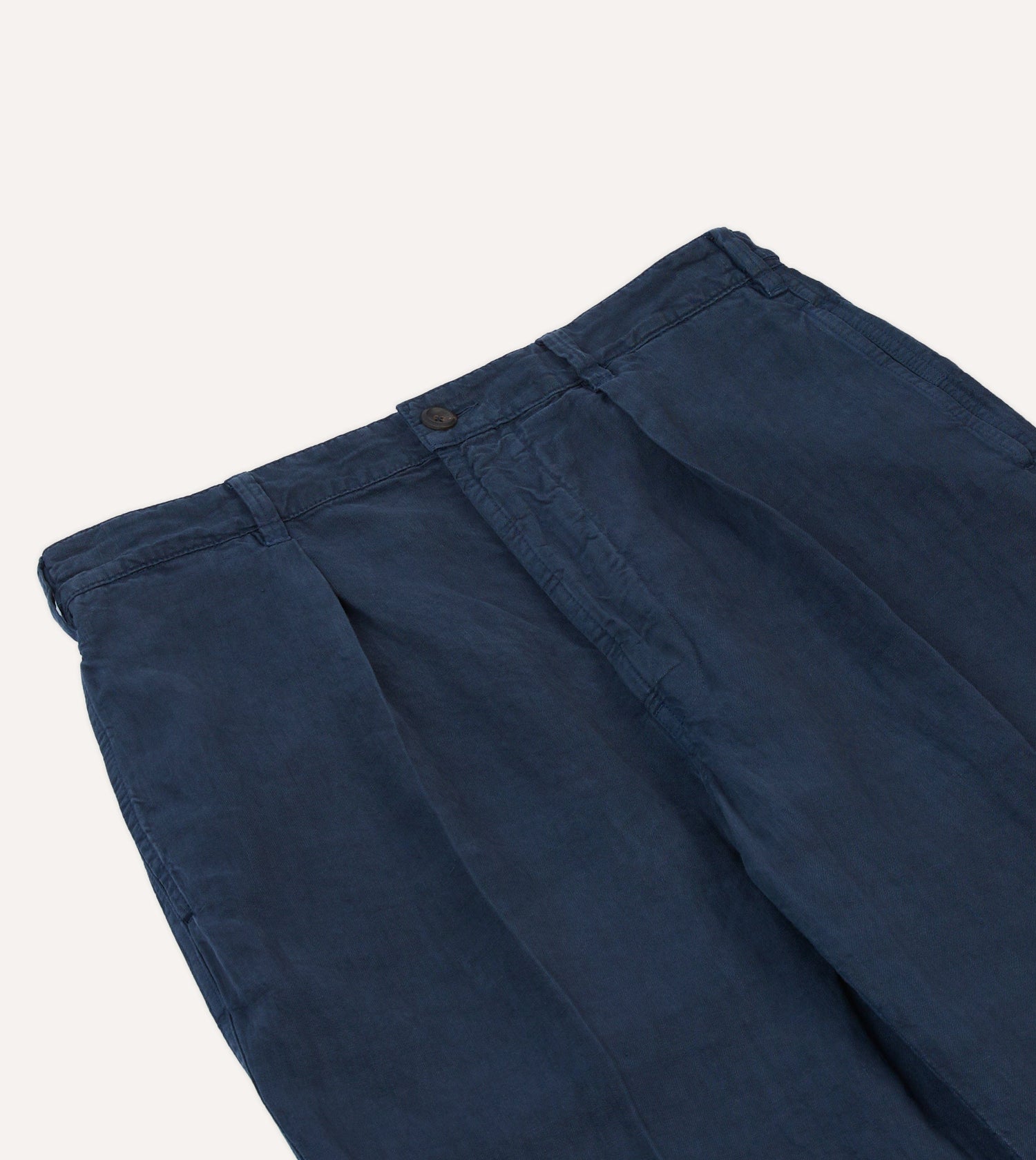 Navy Linen Games Trousers