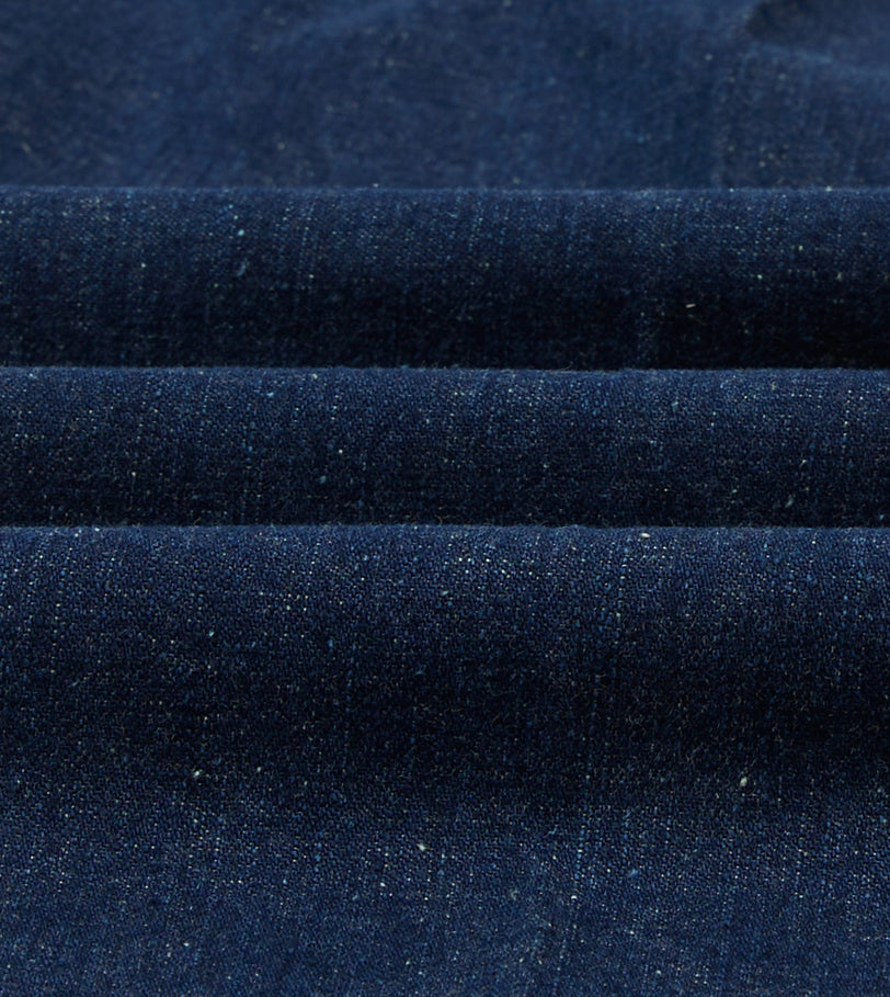 Indigo Cotton-Linen Games Trousers