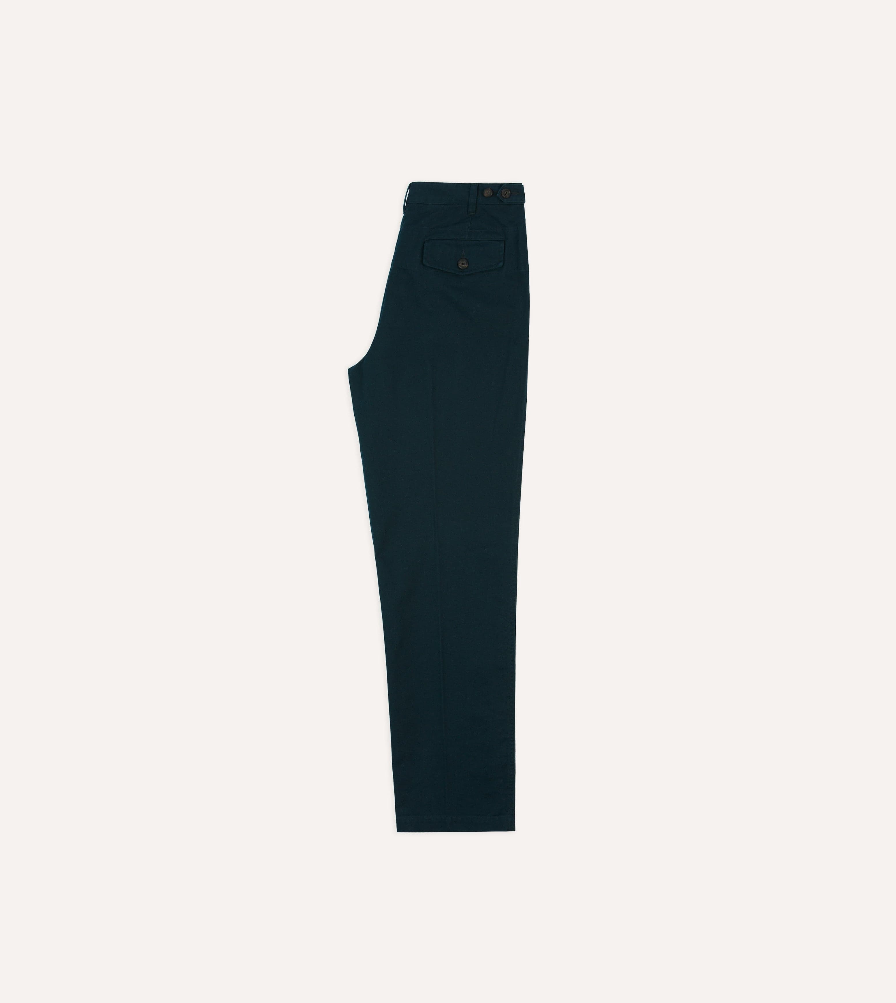 Navy Vintage Wash Cotton Games Trousers