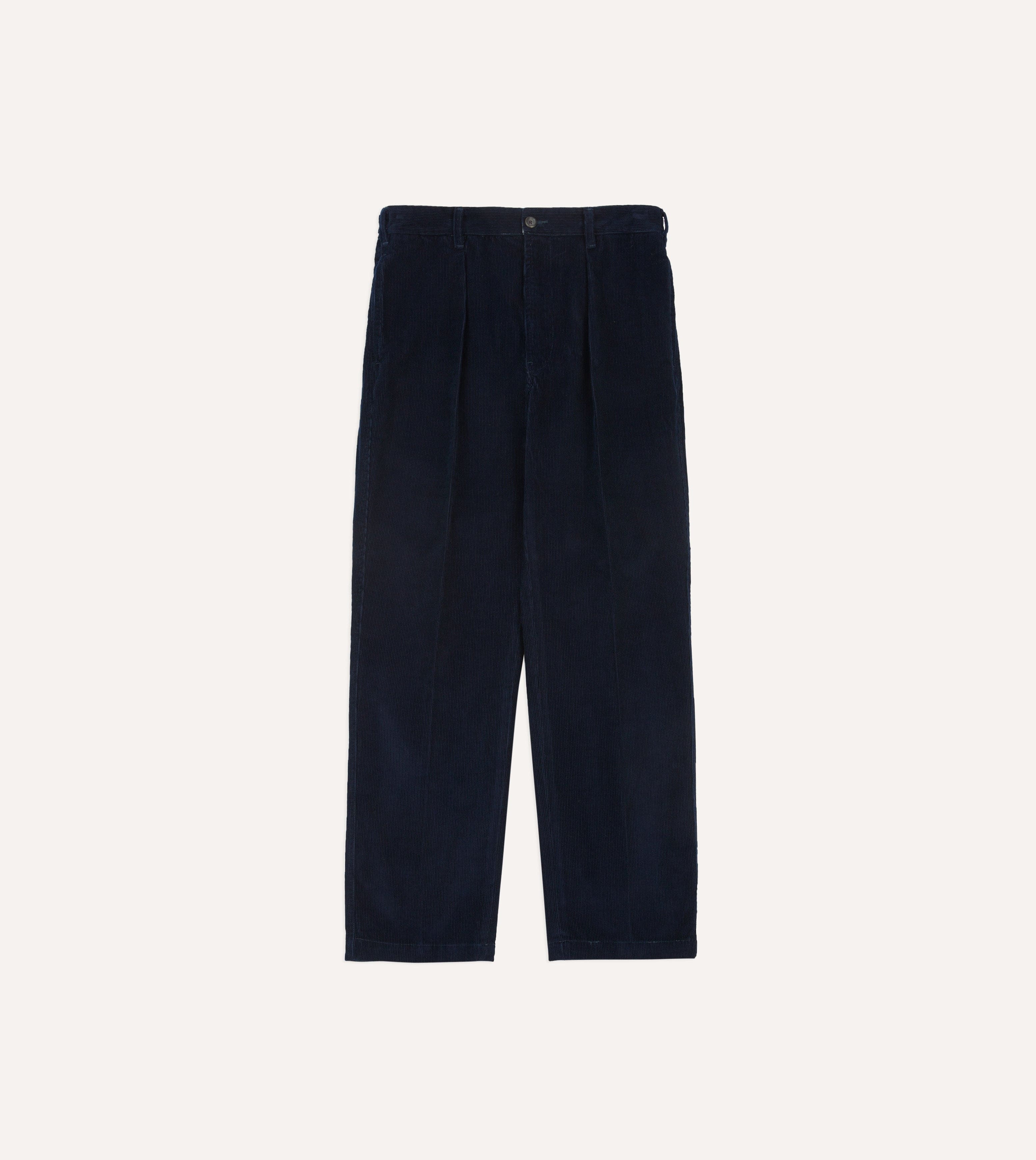 Navy Cotton Corduroy Field Games Trousers – Drakes