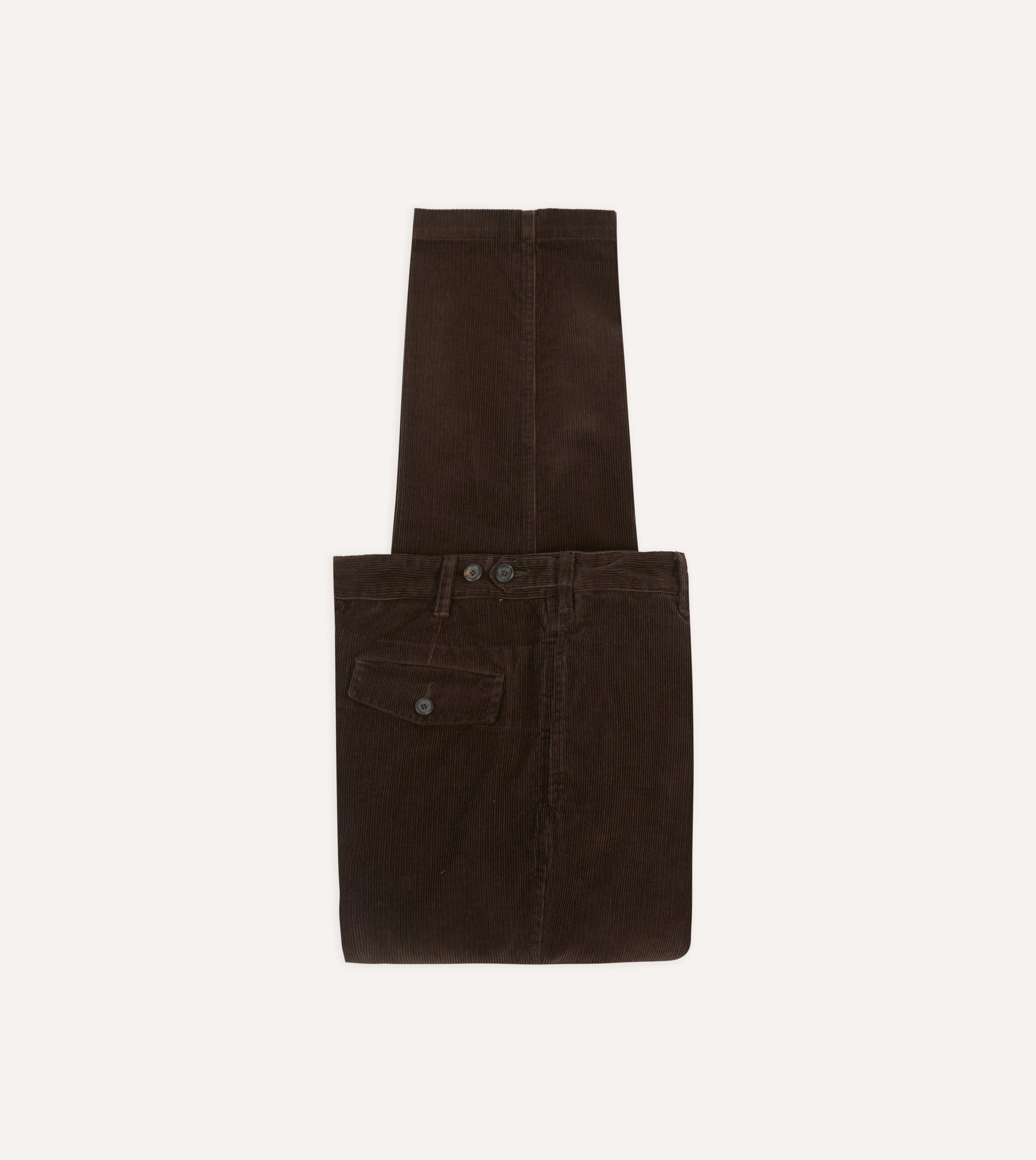 Brown Cotton Corduroy Field Games Trousers