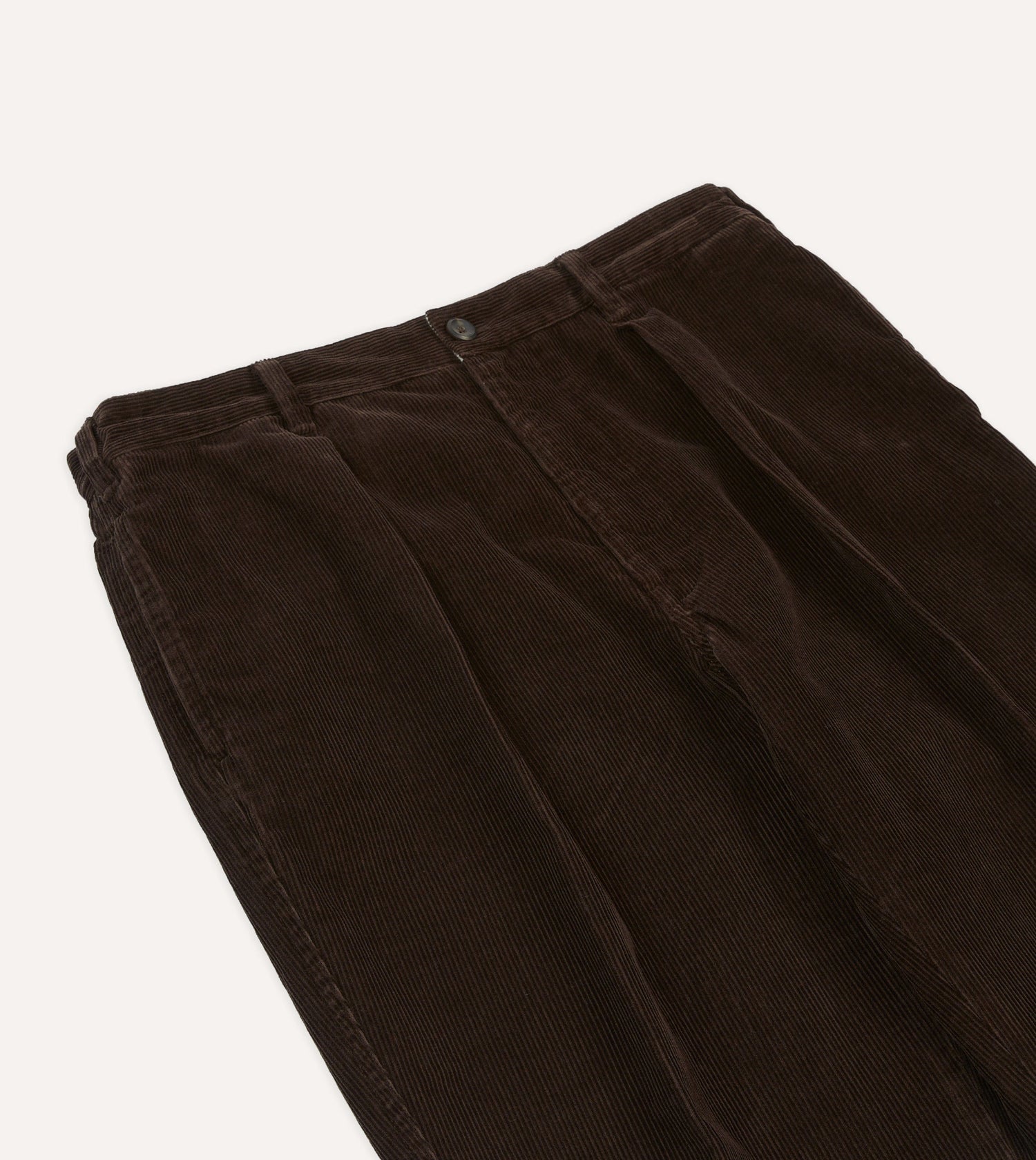 Brown Cotton Corduroy Field Games Trousers