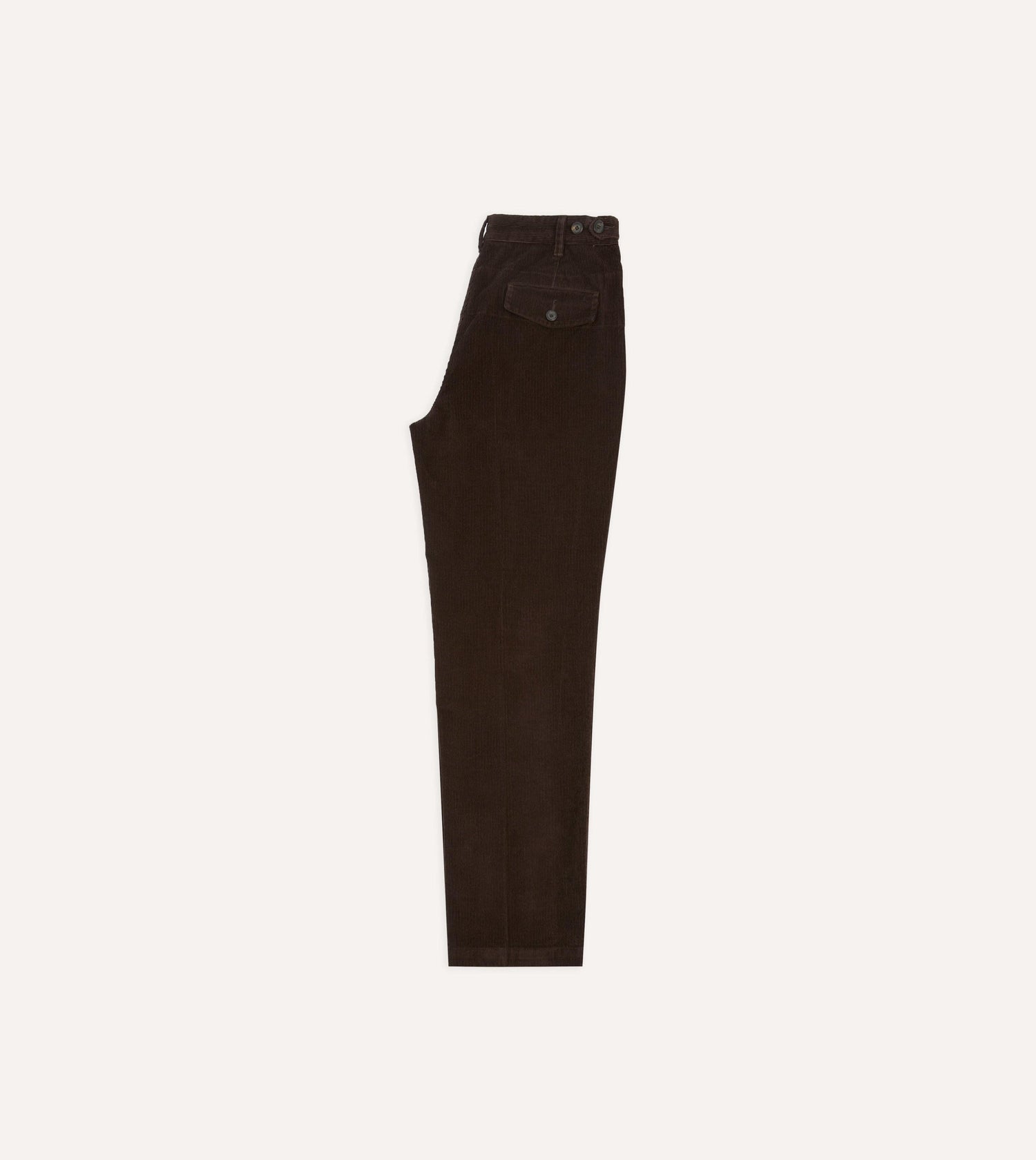 Brown Cotton Corduroy Field Games Trousers
