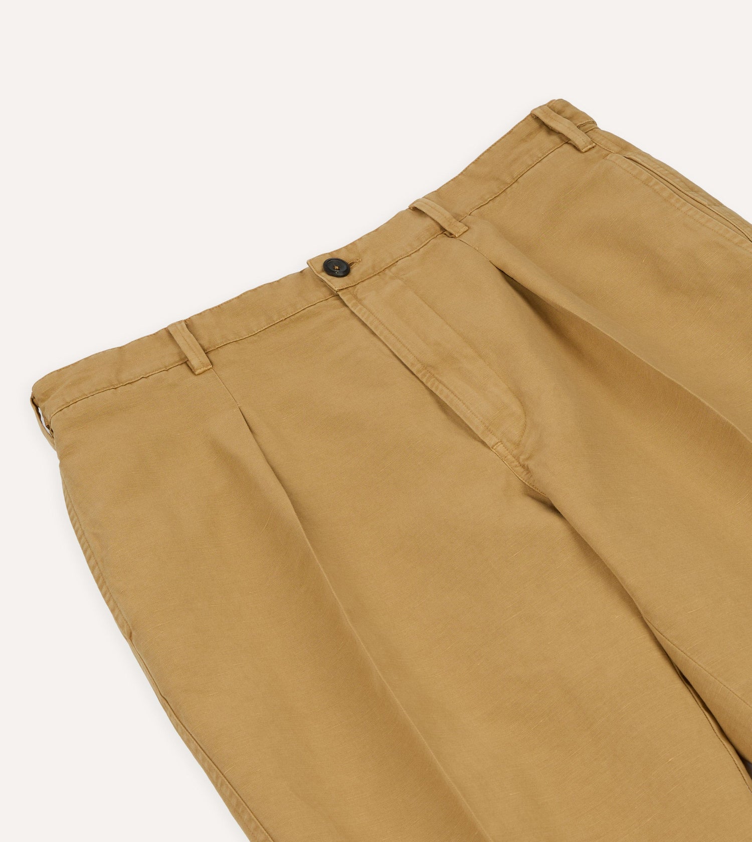 Sand Cotton-Linen Games Trouser
