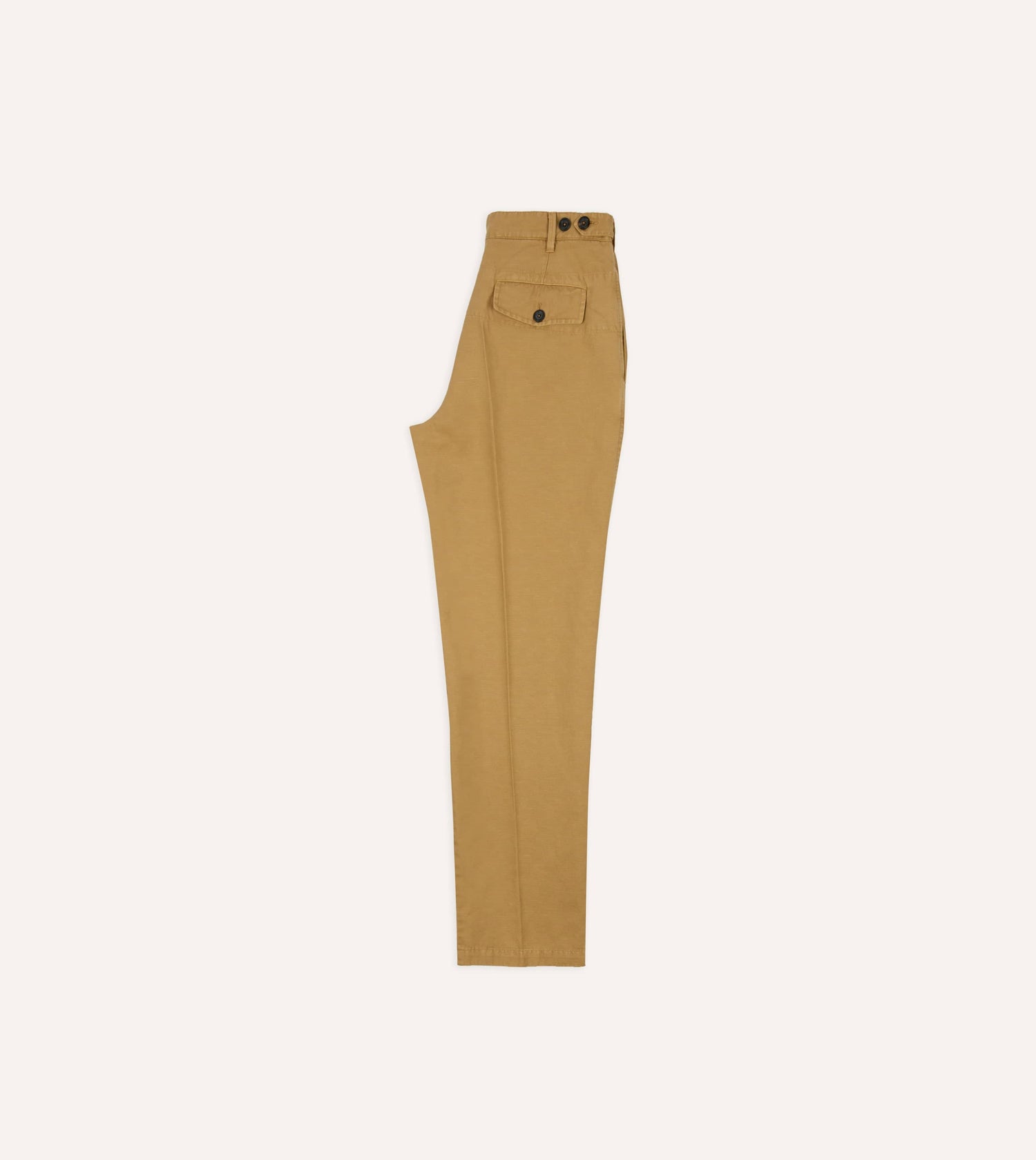 Sand Cotton-Linen Games Trouser