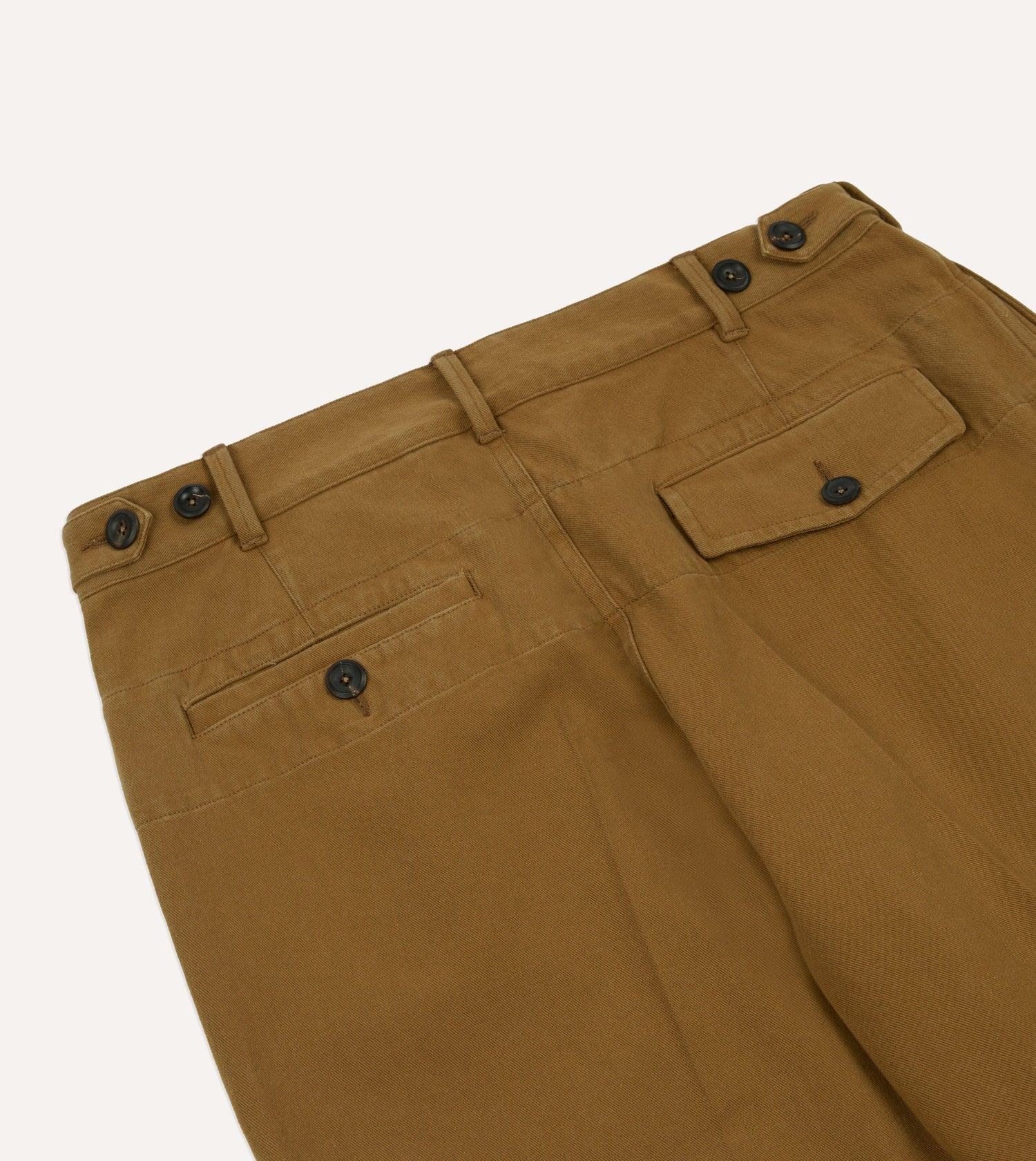Camel Cotton Twill Field Games Trouser