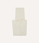 Ecru Herringbone Twill Cotton Games Trouser