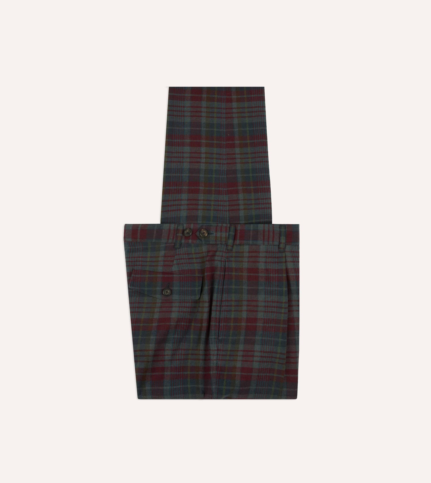 Madras Check Games Trouser