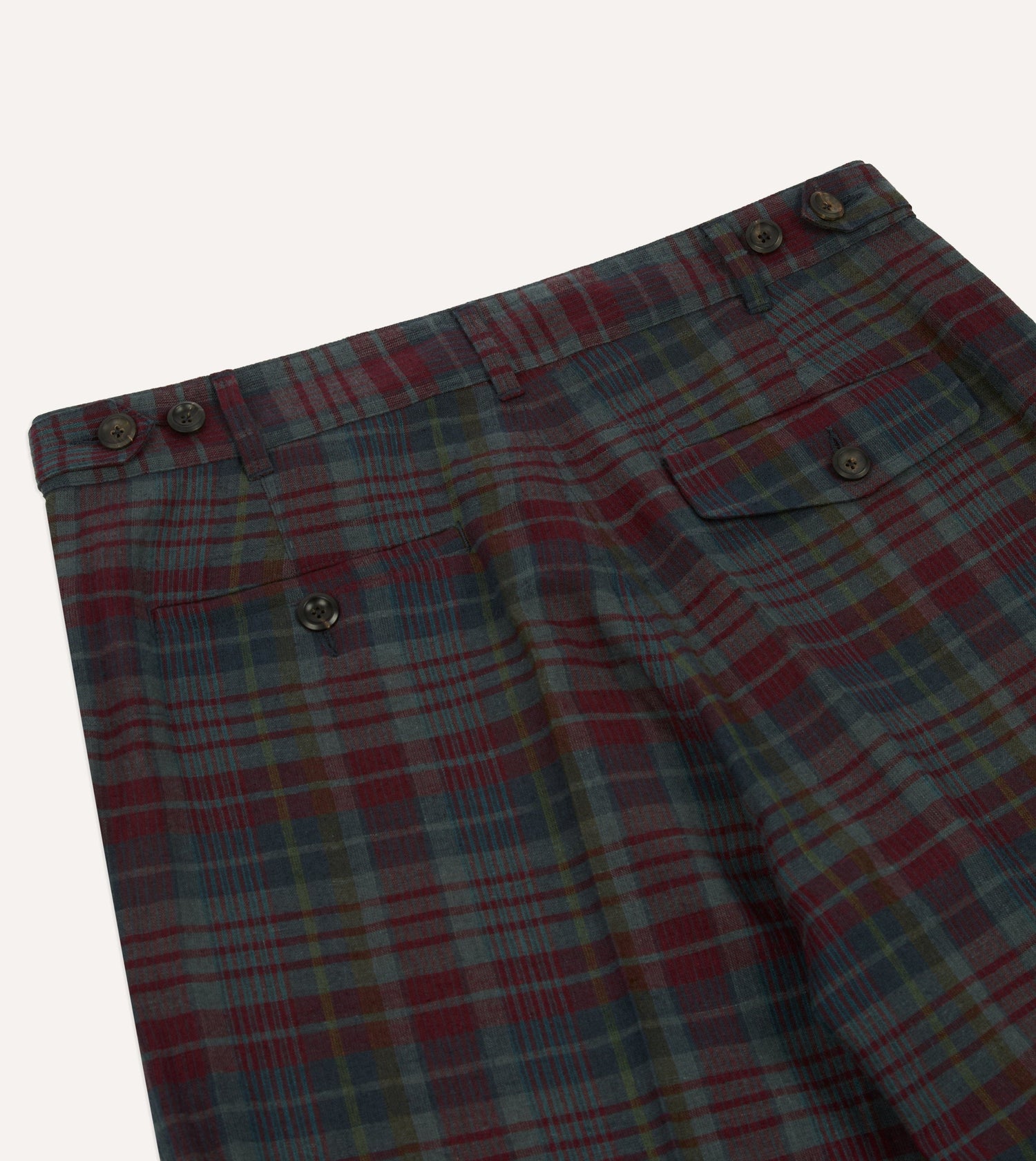 Madras Check Games Trouser