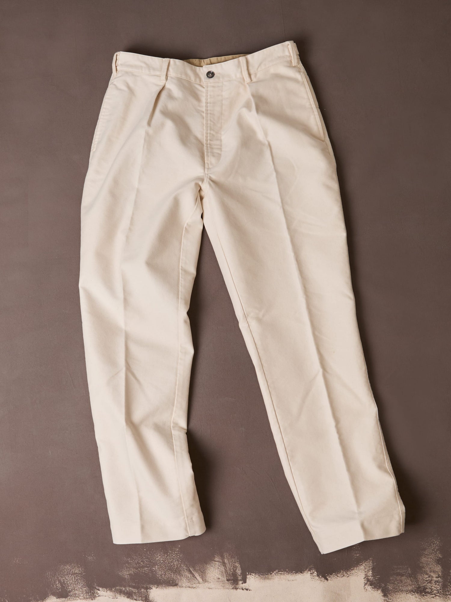 Ecru Moleskin Games Trouser