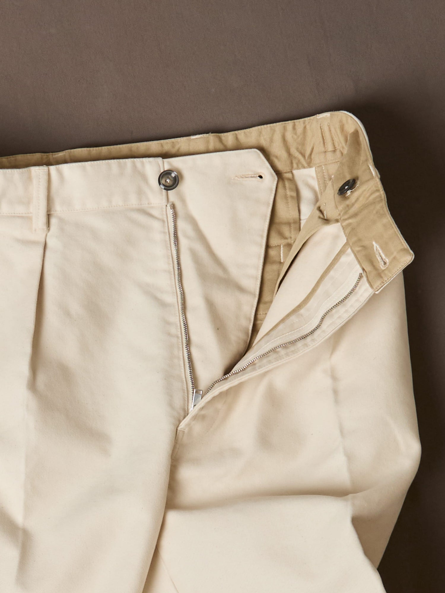 Ecru Moleskin Games Trouser