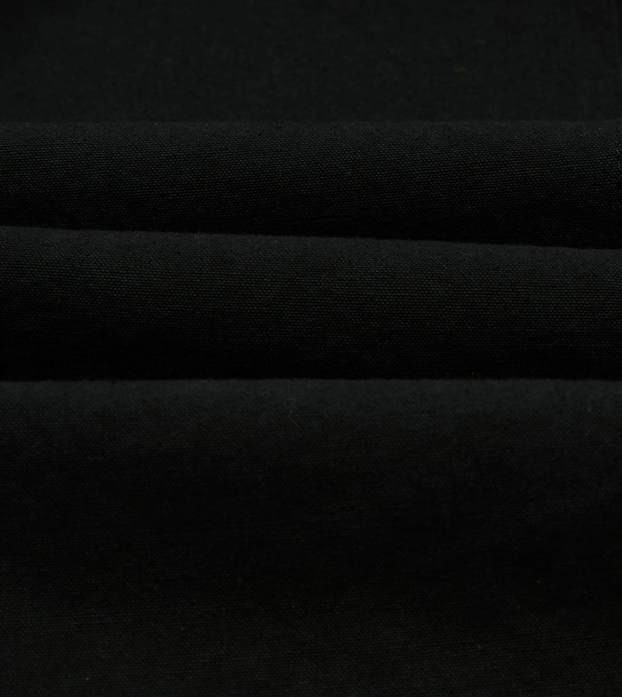 Black Cotton-Linen Games Trouser