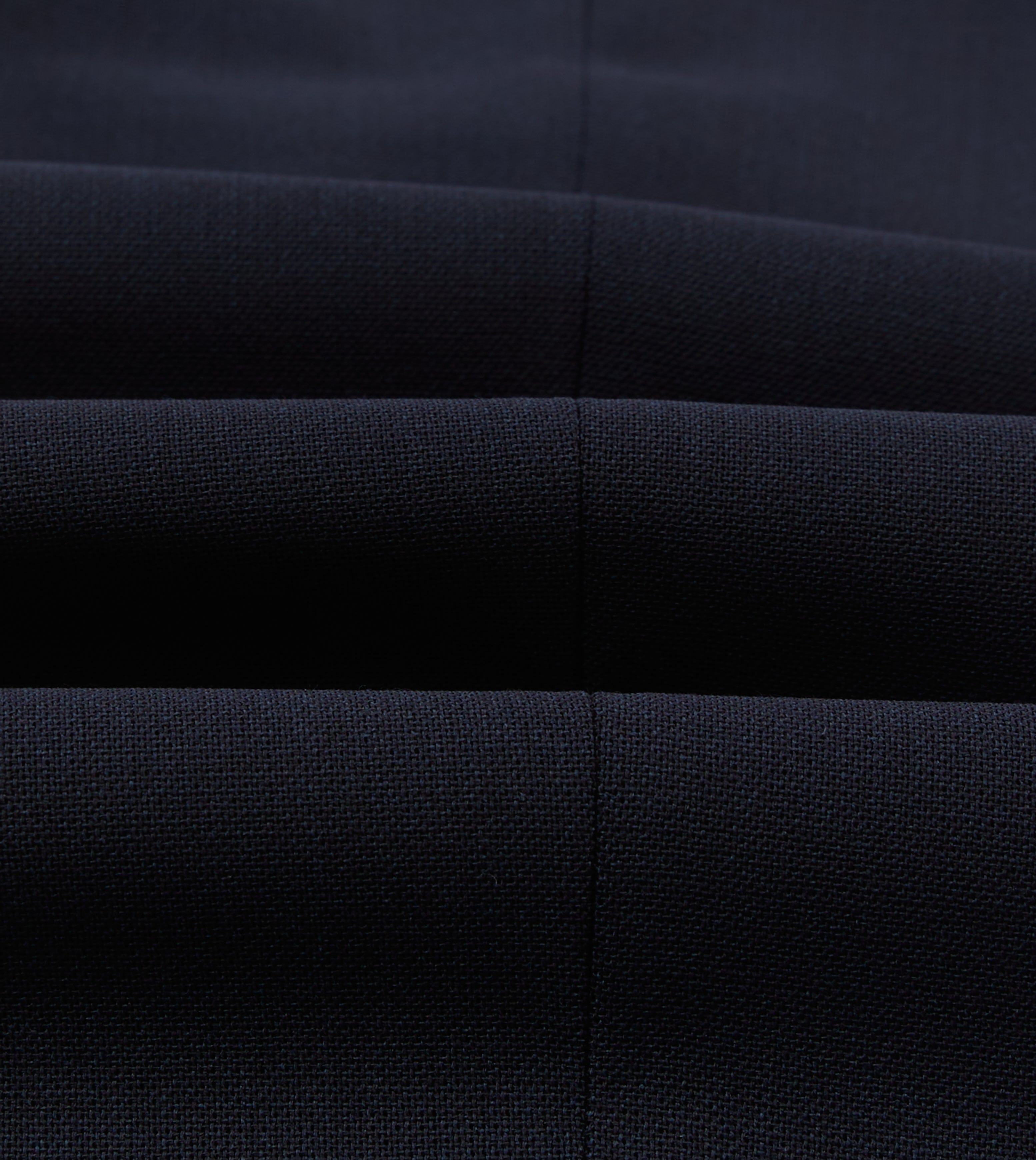 Navy Tropical Wool Single Pleat Trouser