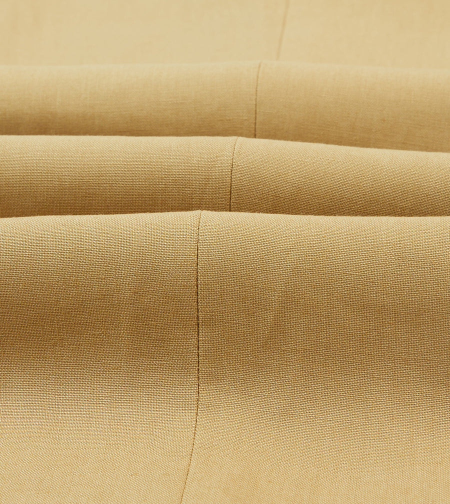 Sand Irish Linen Single Pleat Trouser