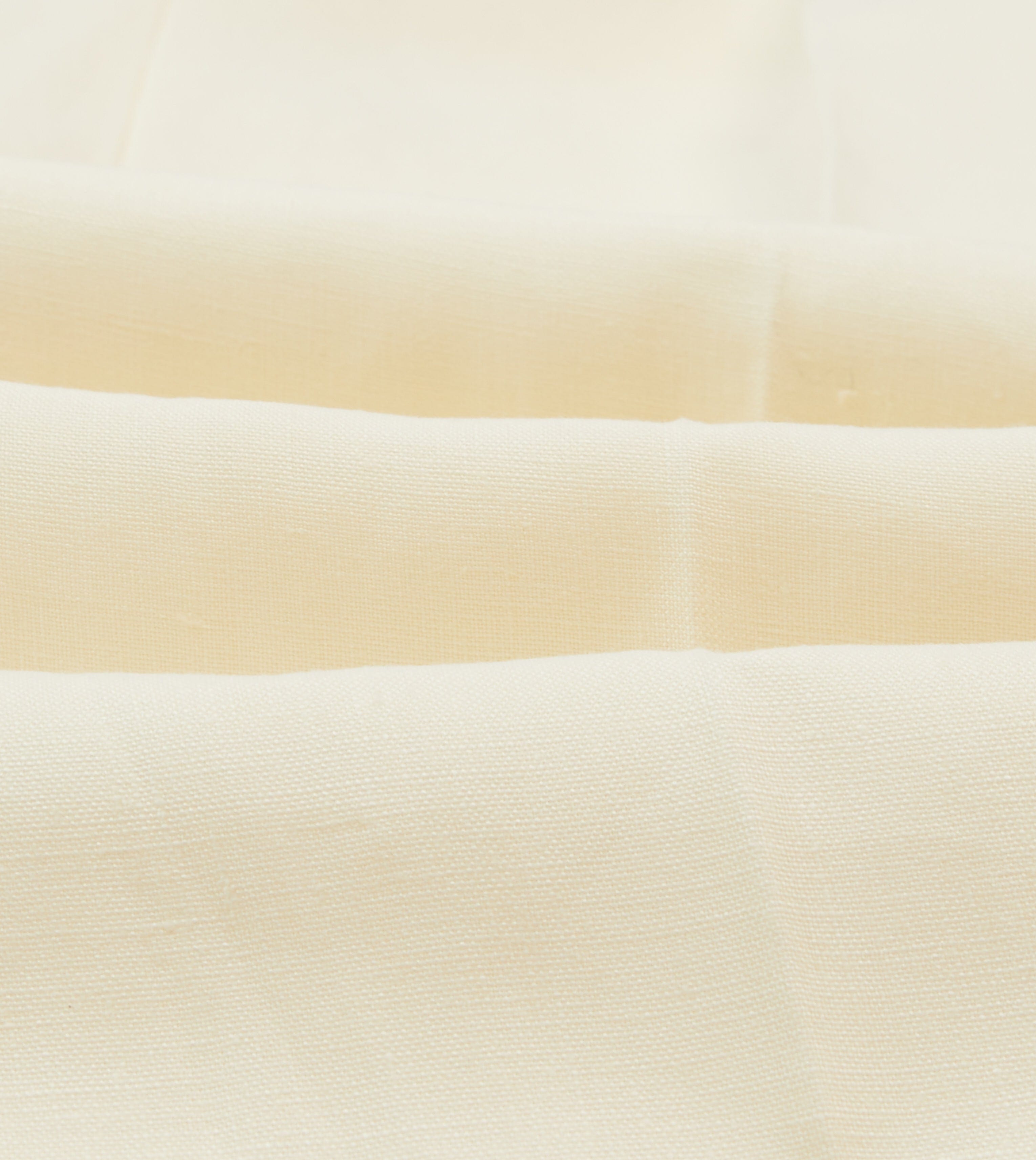 Ecru Irish Linen Single Pleat Trouser