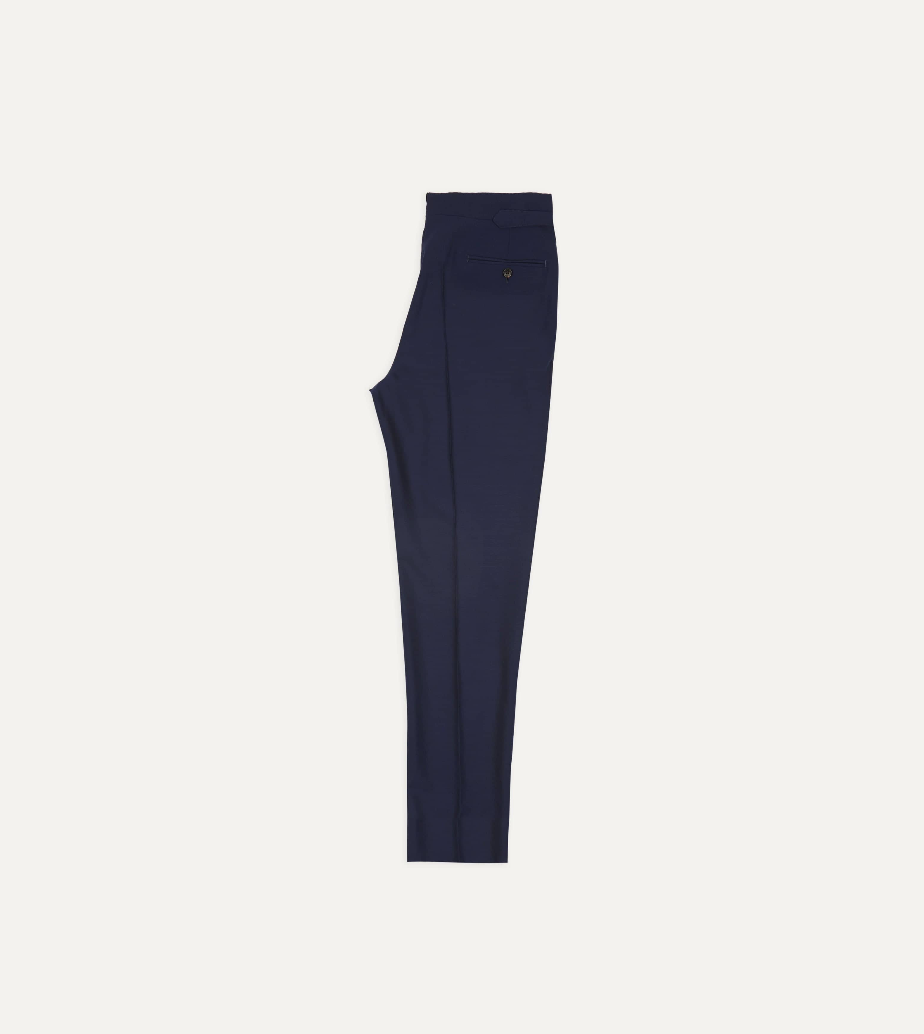 Light Navy Fresco Lite® Single Pleat Trouser