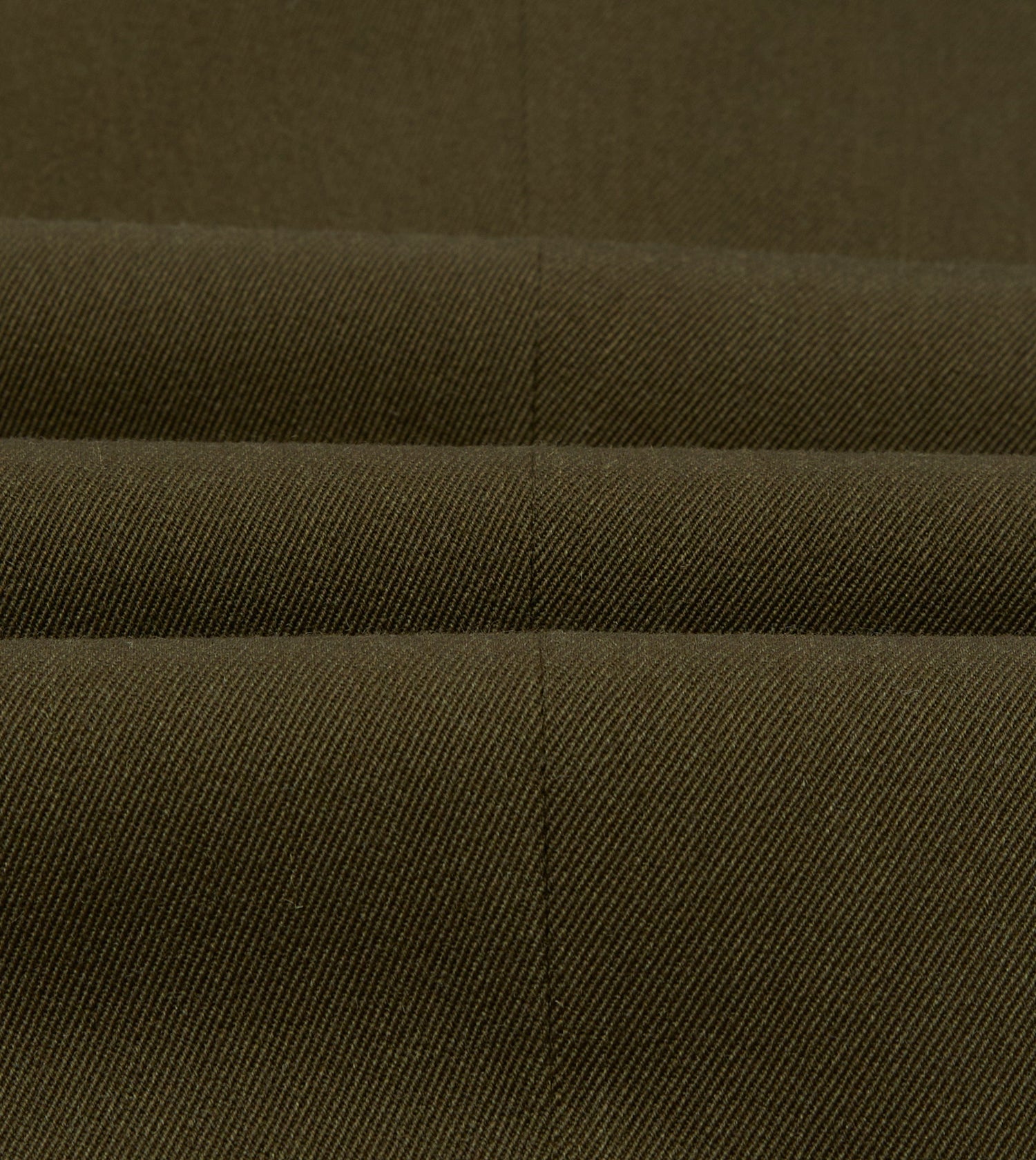 Olive Wool-Cotton Single Pleat Trouser