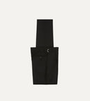 Black Fresco® Wool Single-Pleat Trouser