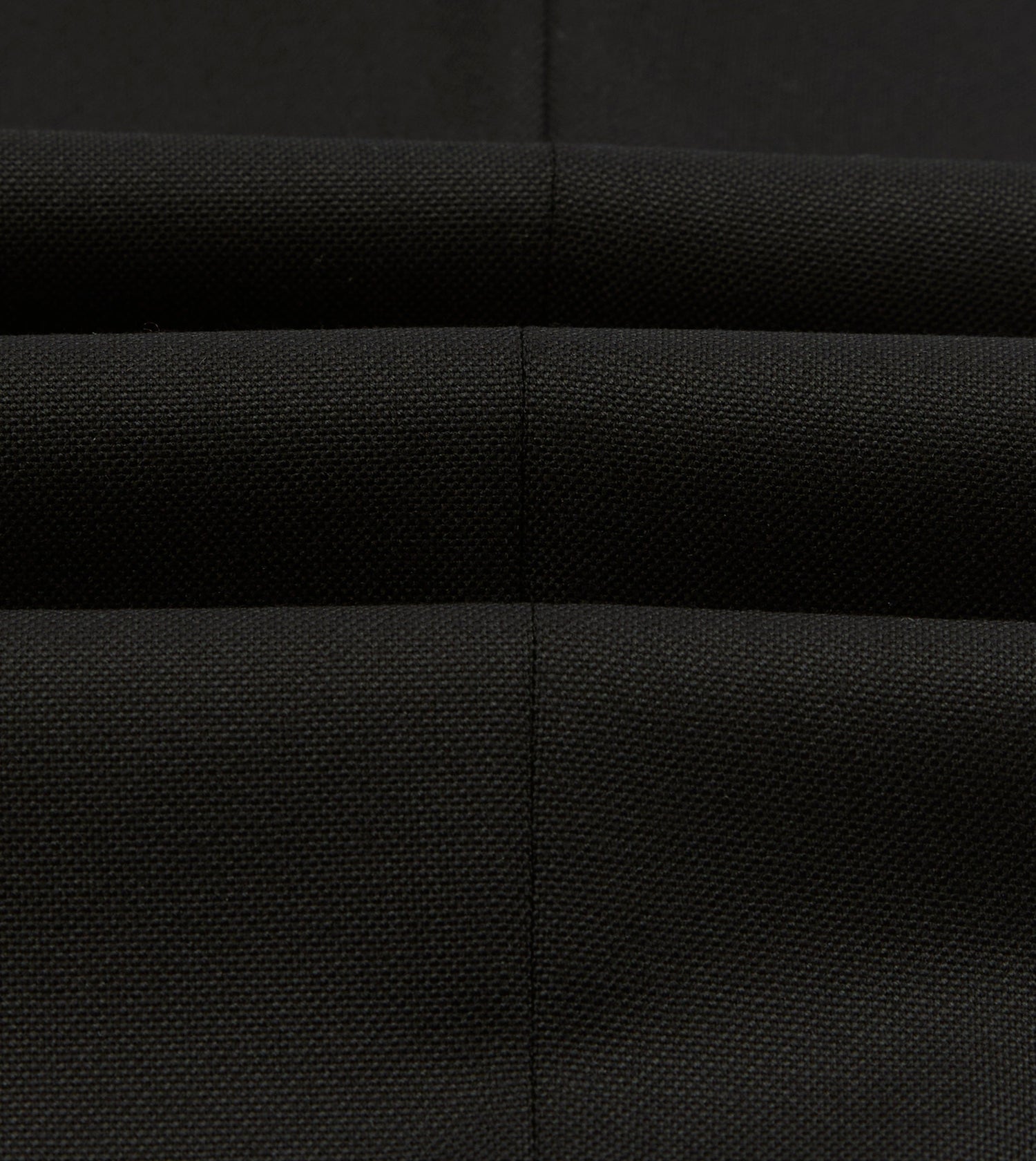 Black Fresco® Wool Single-Pleat Trouser