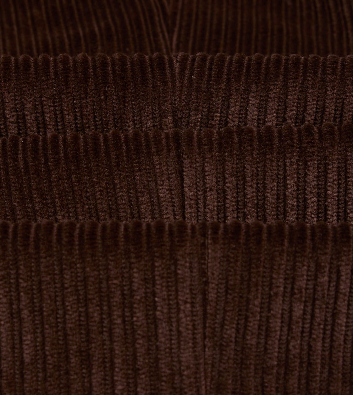 Brown Cotton Corduroy Single Pleat Trouser