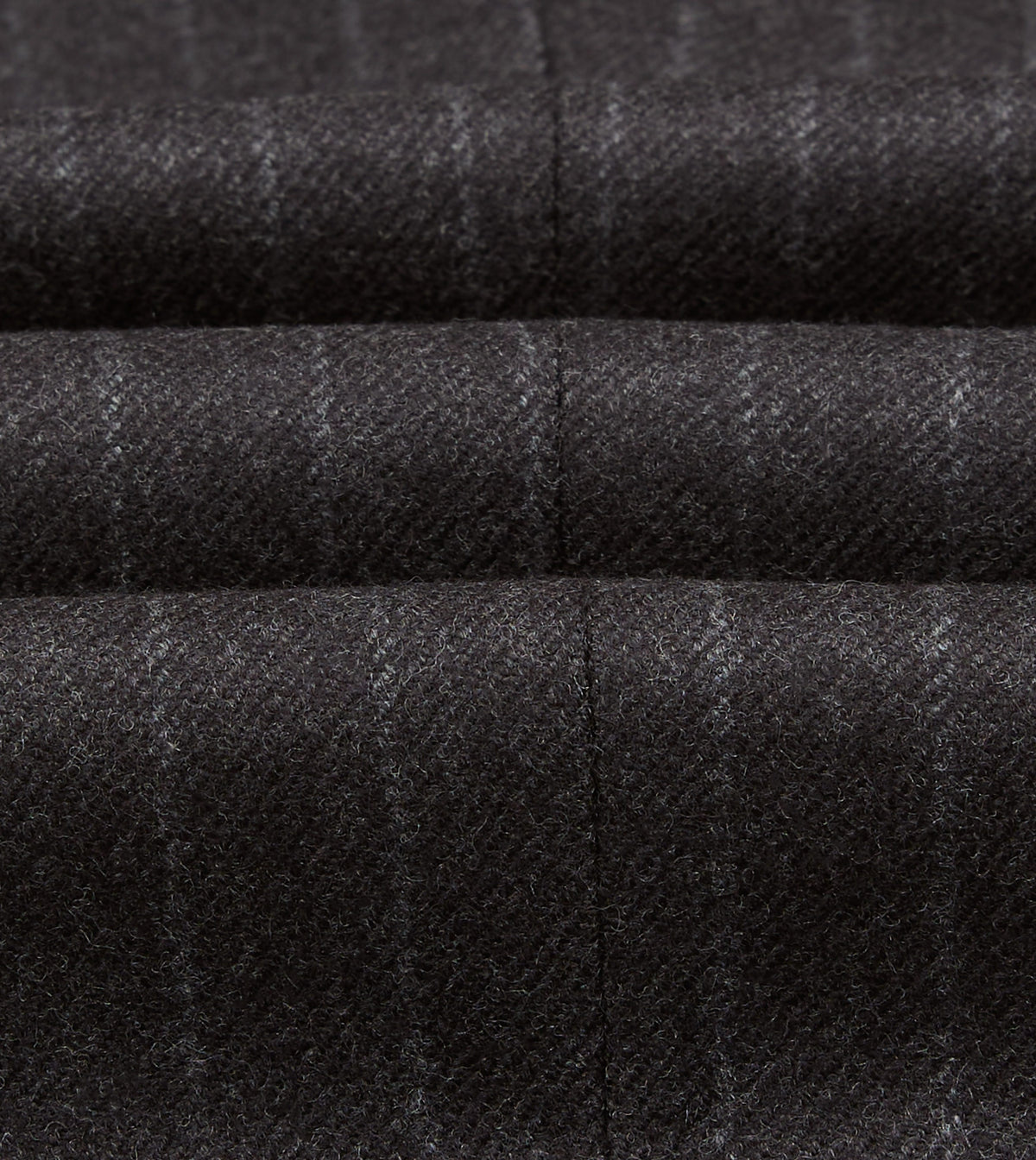 Charcoal Pinstripe Wool Flannel Single Pleat Trouser