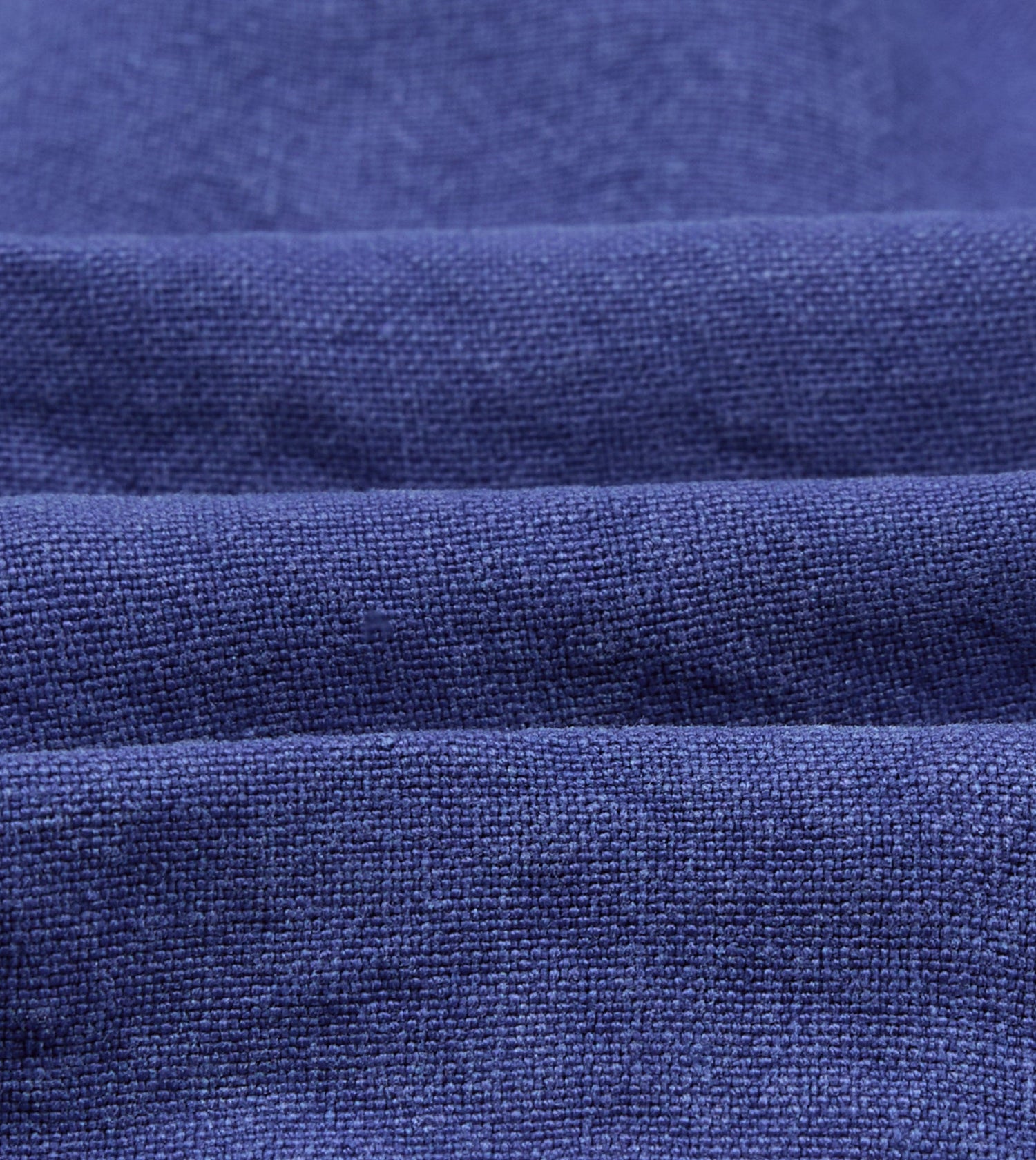 Blue Linen Drawstring Shorts
