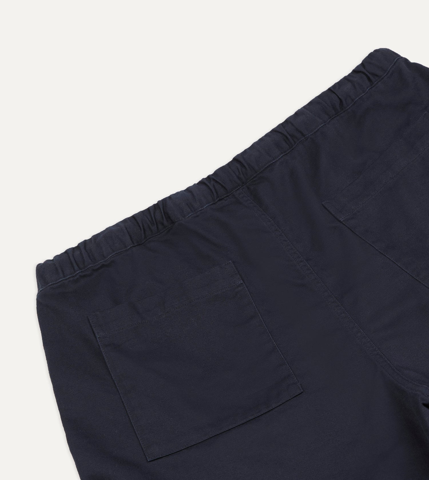 Navy Cotton Drawstring Shorts