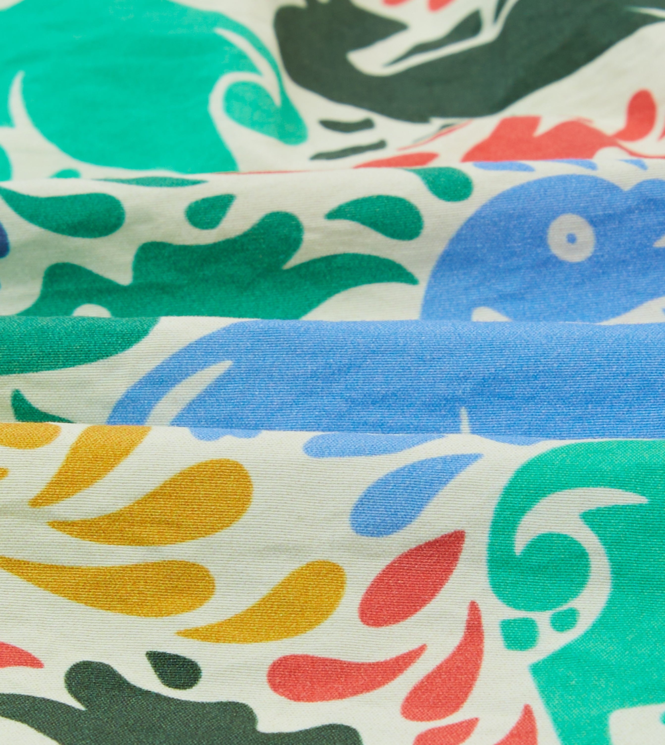 Ducks Print Nylon Drawstring Swim Shorts