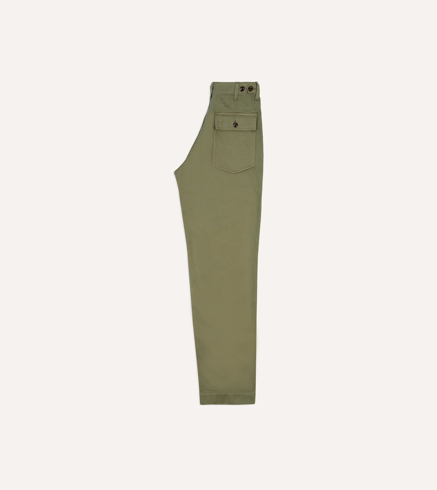 Light Olive Cotton Fatigue Trouser