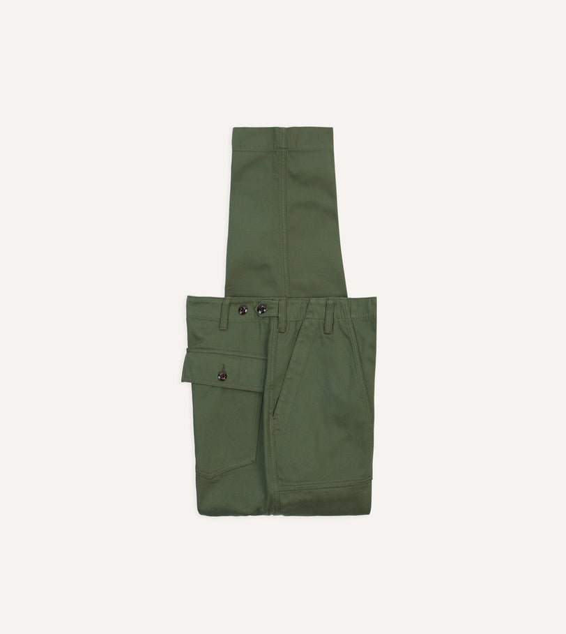 Olive Cotton Fatigue Trouser