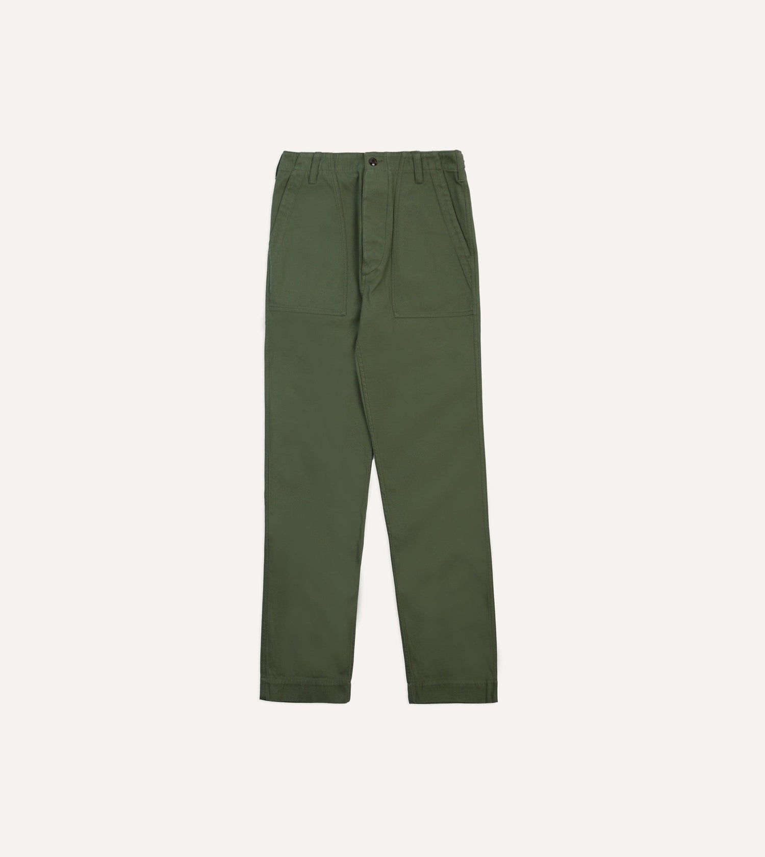 Olive Cotton Fatigue Trouser