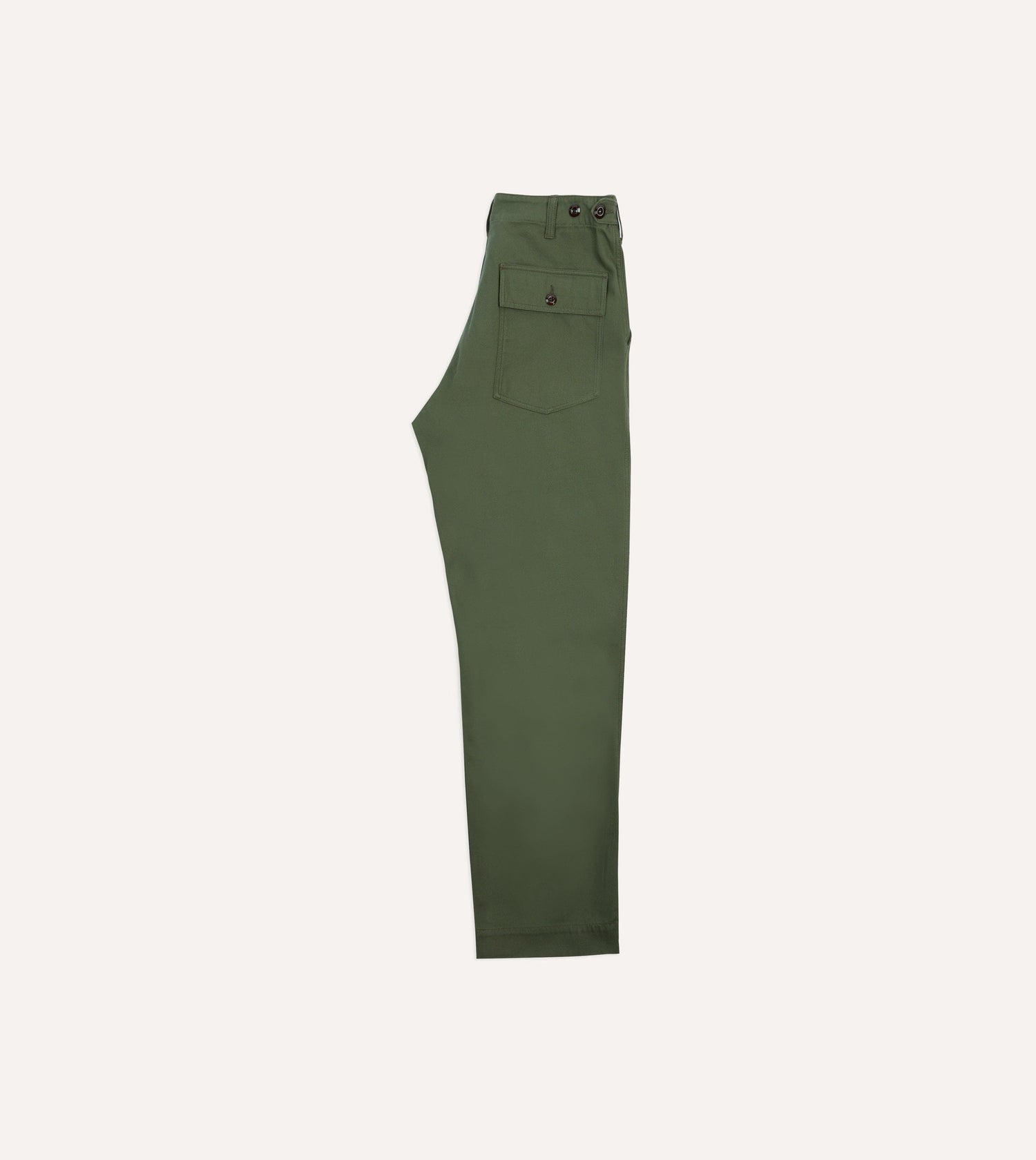 Olive Cotton Fatigue Trouser