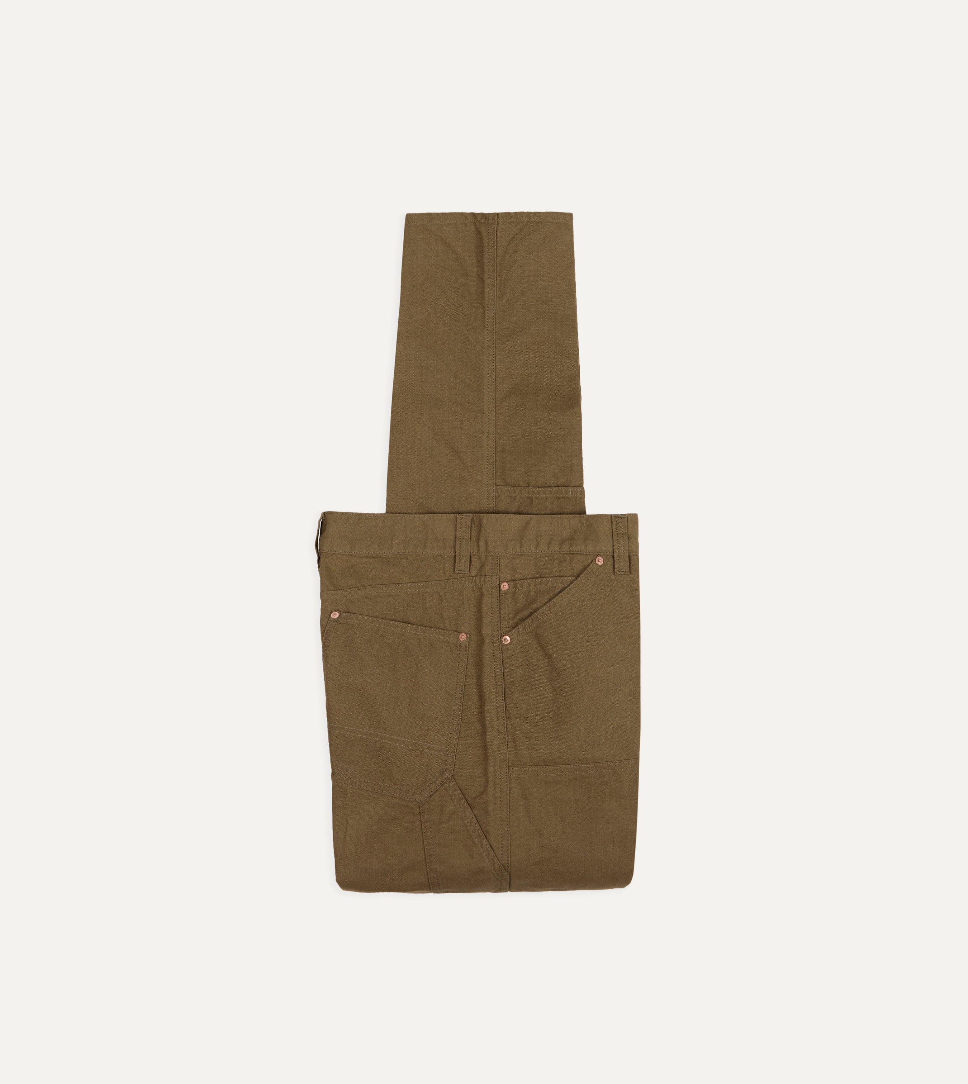 Khaki Cotton Canvas Carpenter Pant