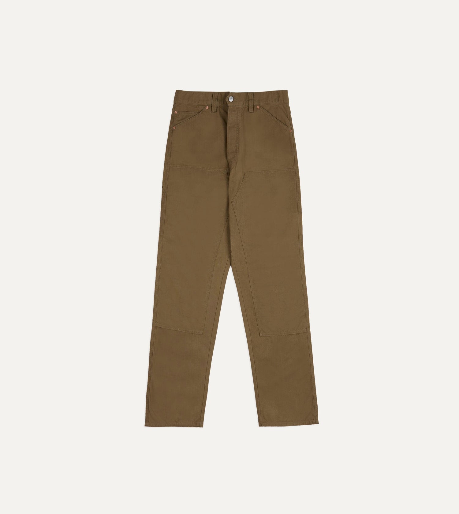 Khaki Cotton Canvas Carpenter Pant