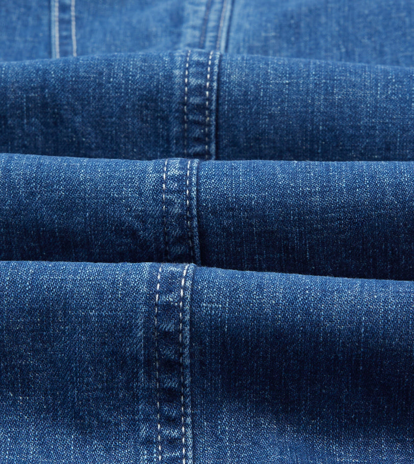 Stone Wash Selvedge Denim Carpenter Pant